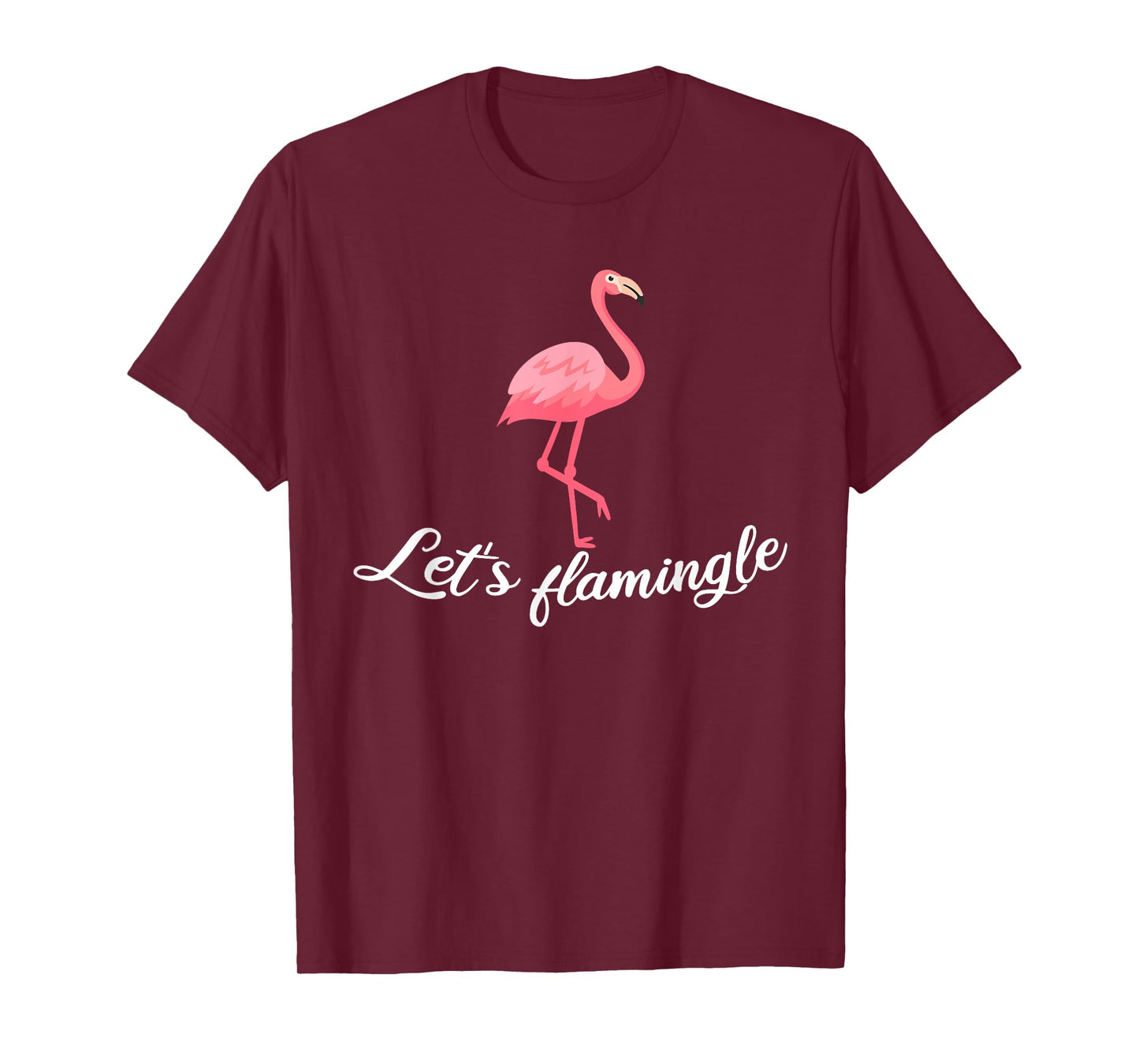 Let's flamingle Funny Tropical Flamingo Bird T-Shirt