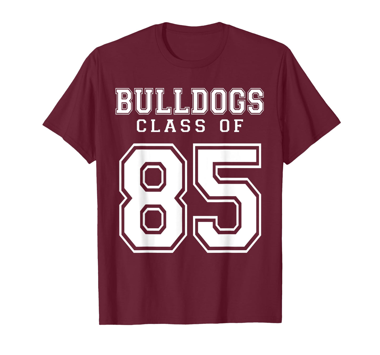 Class Of 1985 Bulldogs Custom Graduation Senior Personalized T-Shirt