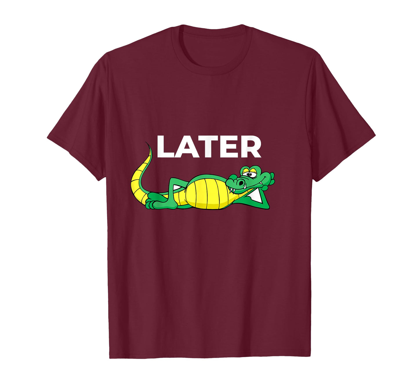 Later Gator With Cute Smiling Alligator Saying Goodbye T-Shirt