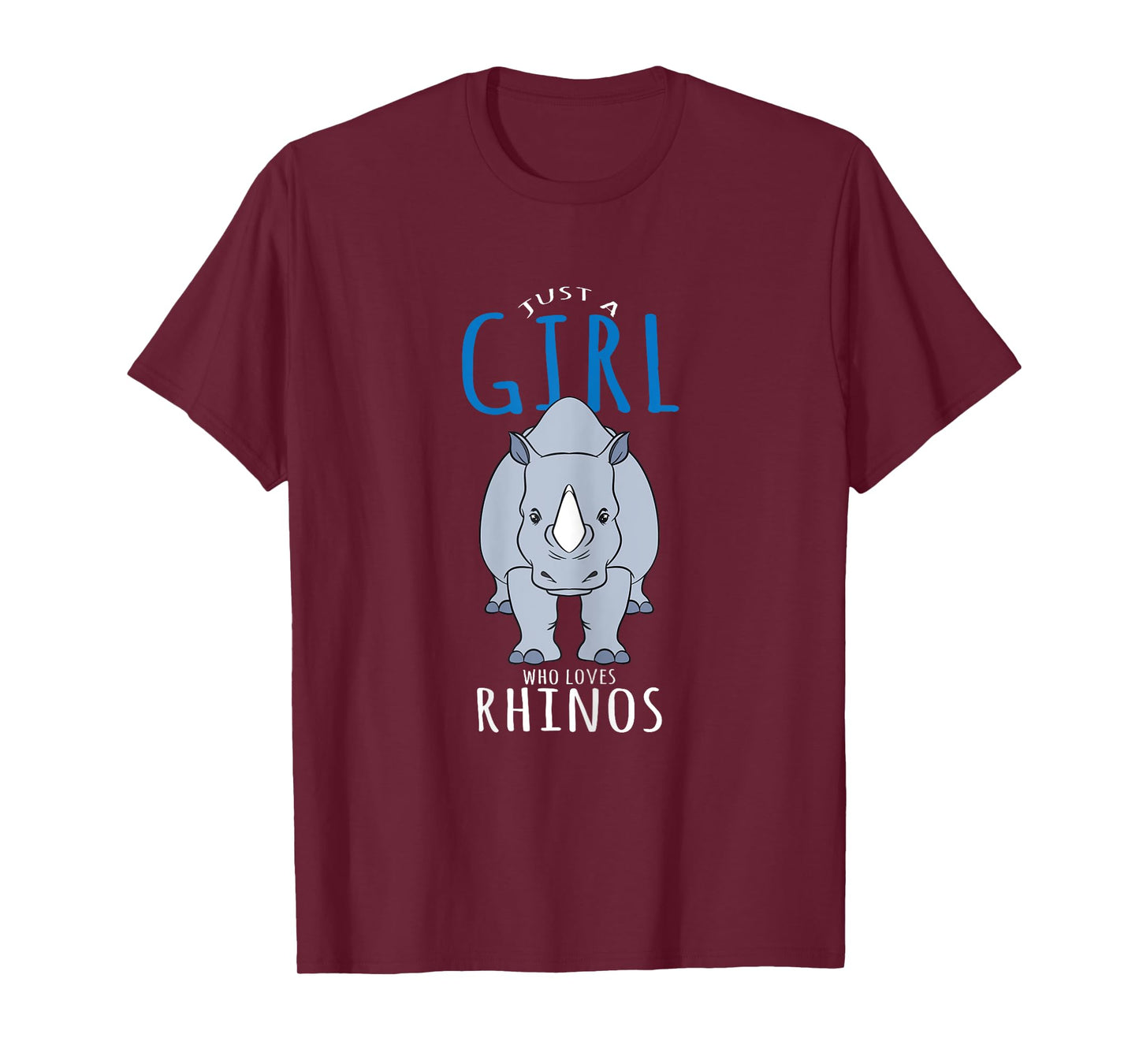 Rhino Costume Design - Just A Girl Who Loves Rhinos T-Shirt