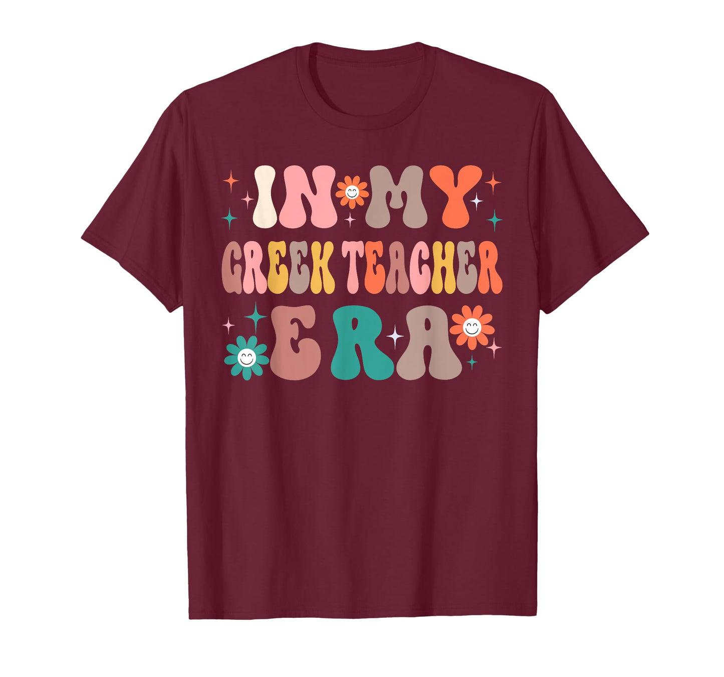 In My Greek Teacher Presents Women Men Greek Teacher T-Shirt
