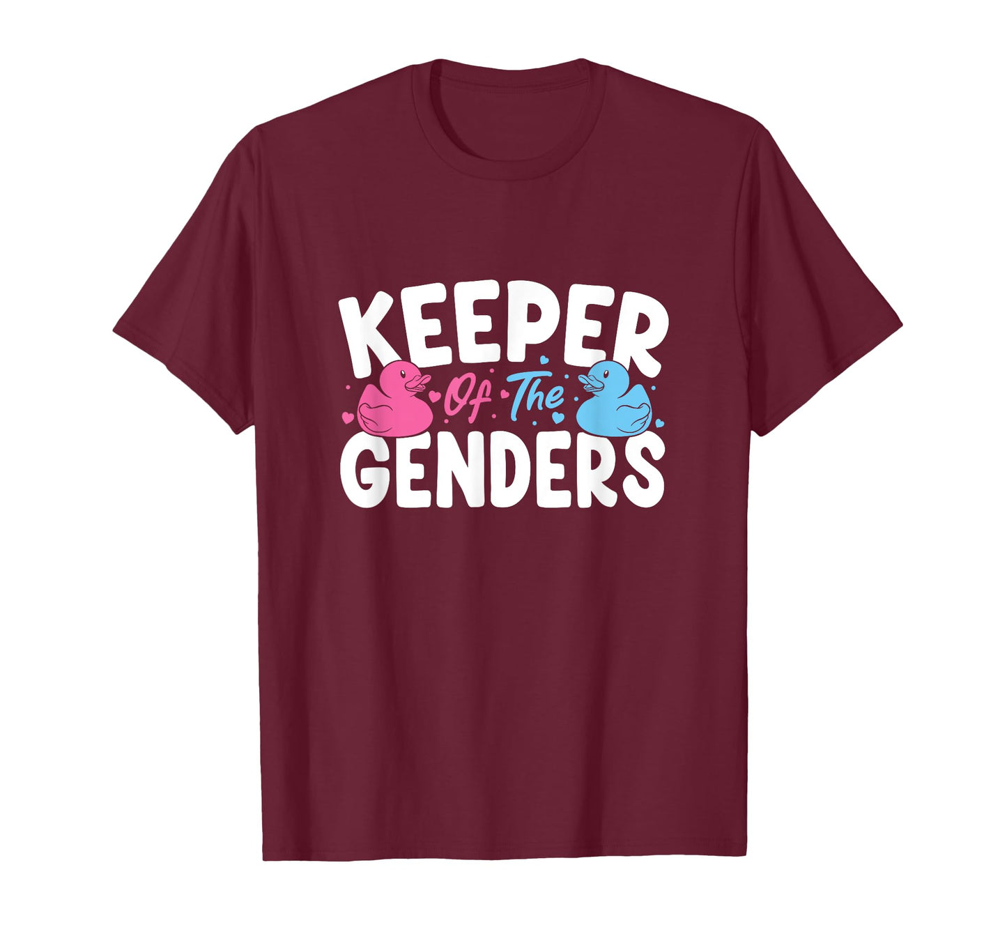 Keeper Of The Genders Rubber Duck Twin Gender Reveal T-Shirt