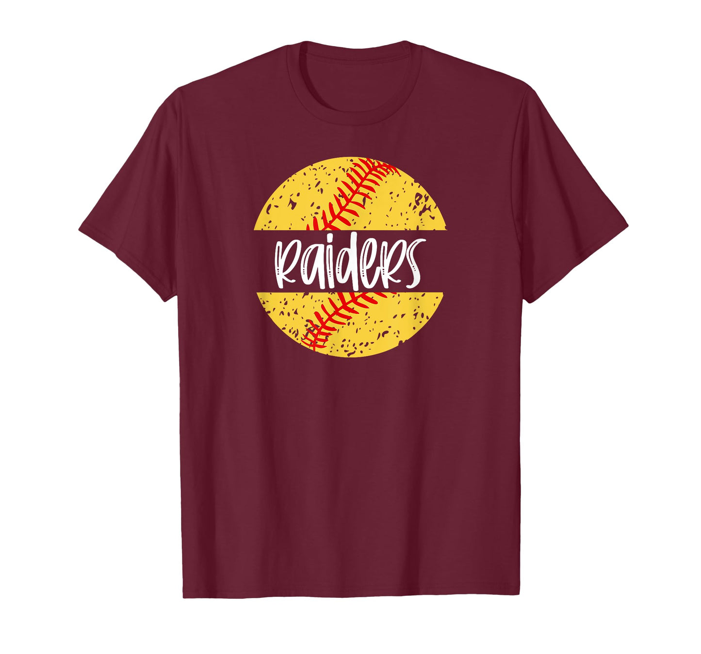 Raiders Softball Team Mascot School Spirit Game Day T-Shirt