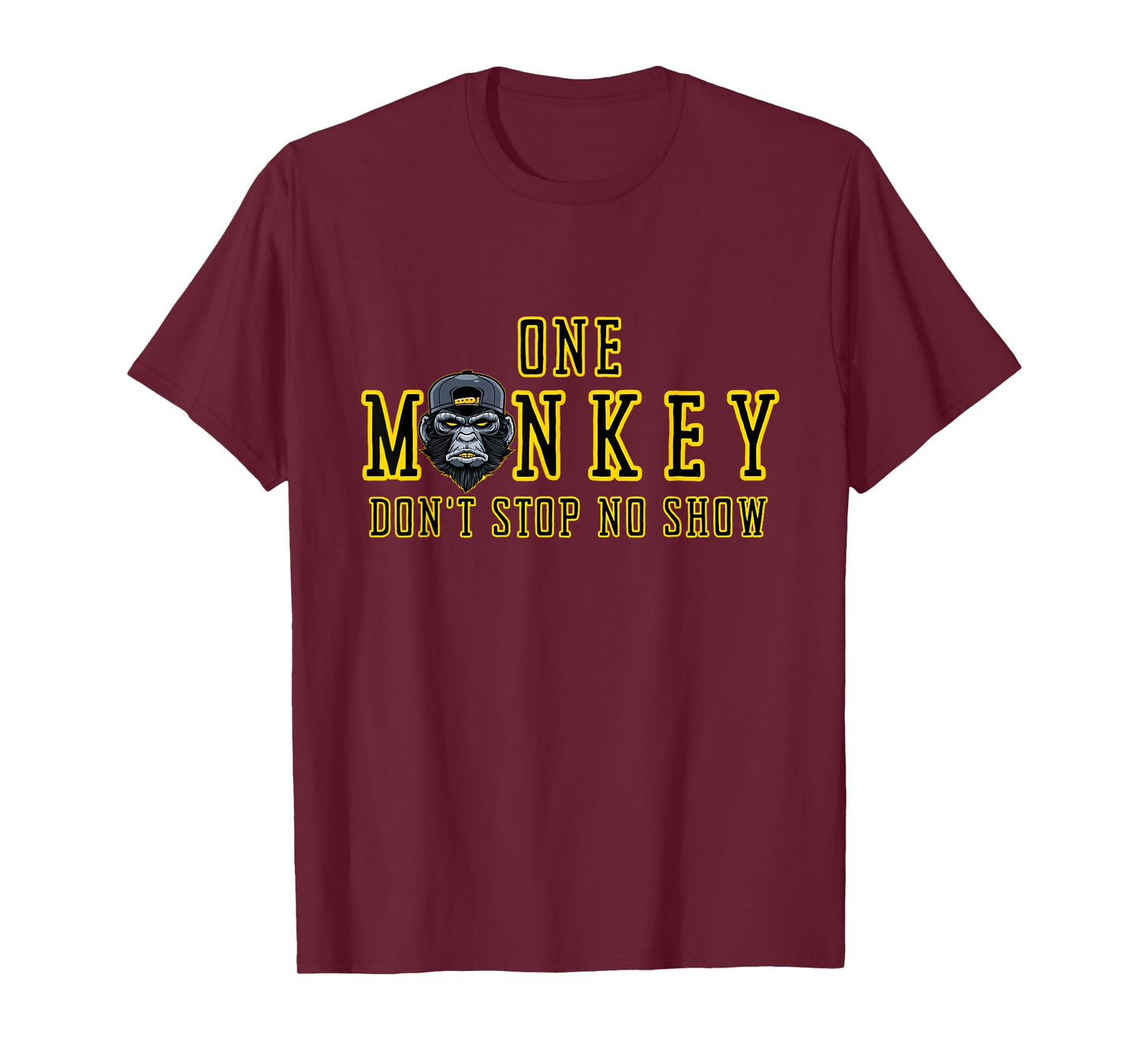 Bruh Ape One Monkey Don't Stop No Show Funny Novelty T-Shirt