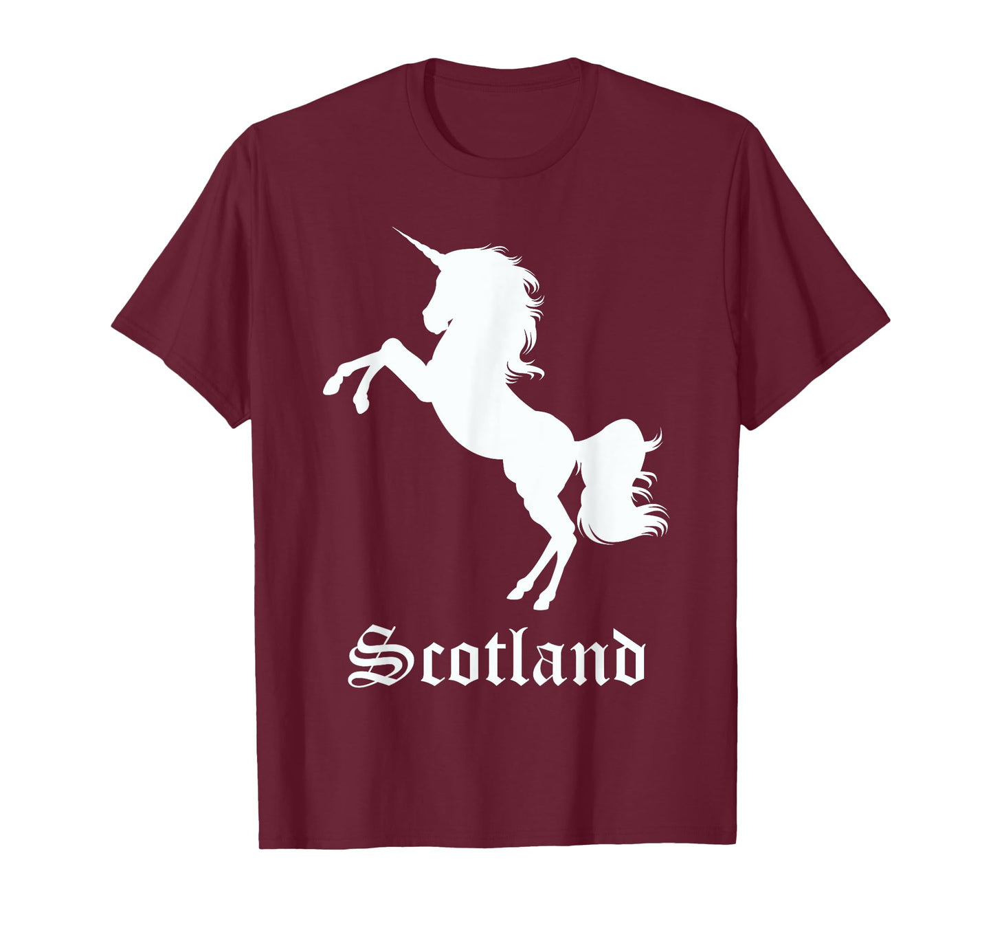 Scotland Unicorn Silhouette National Symbol Scottish Gifts T-Shirt