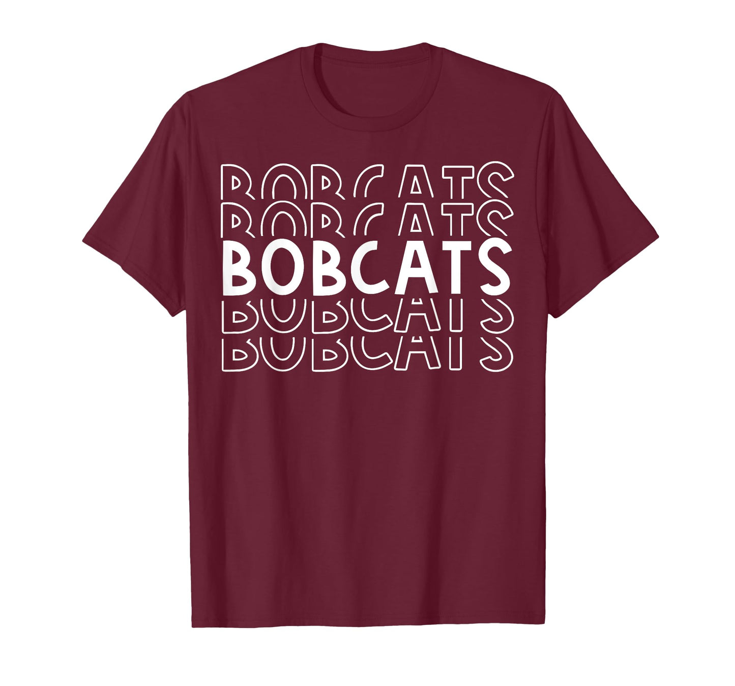 Bobcats School Sports Team Mascot Town Go College Athlete T-Shirt