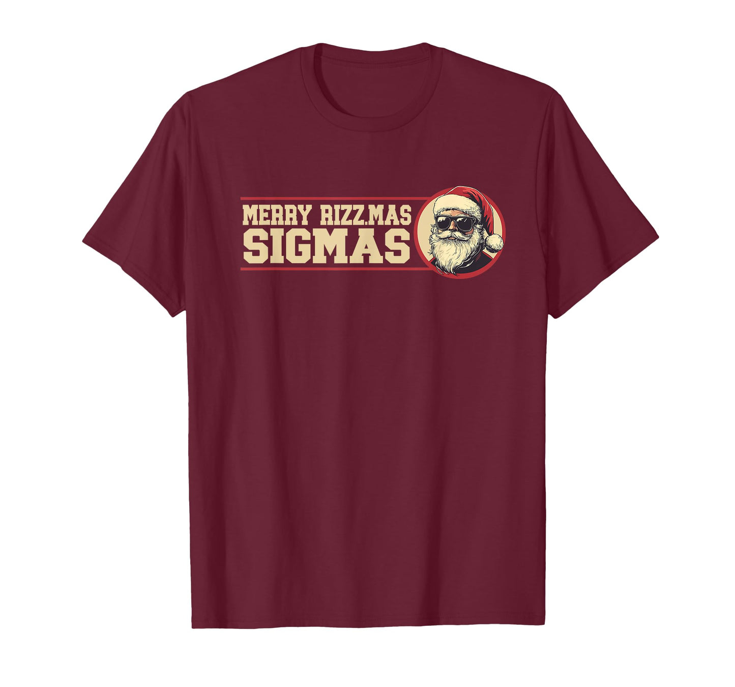 Merry Rizzmas Sigmas - Xmas Christmas Santa Claus T-Shirt