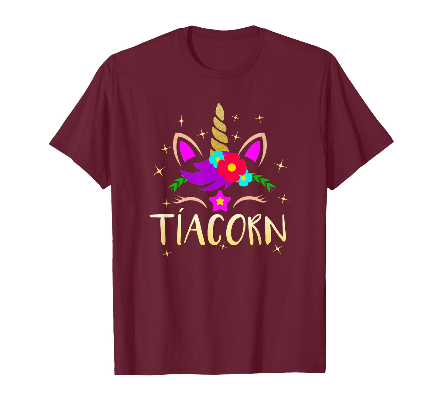 Tiacorn Funny Unicorn Gift For Spanish Aunt T-Shirt