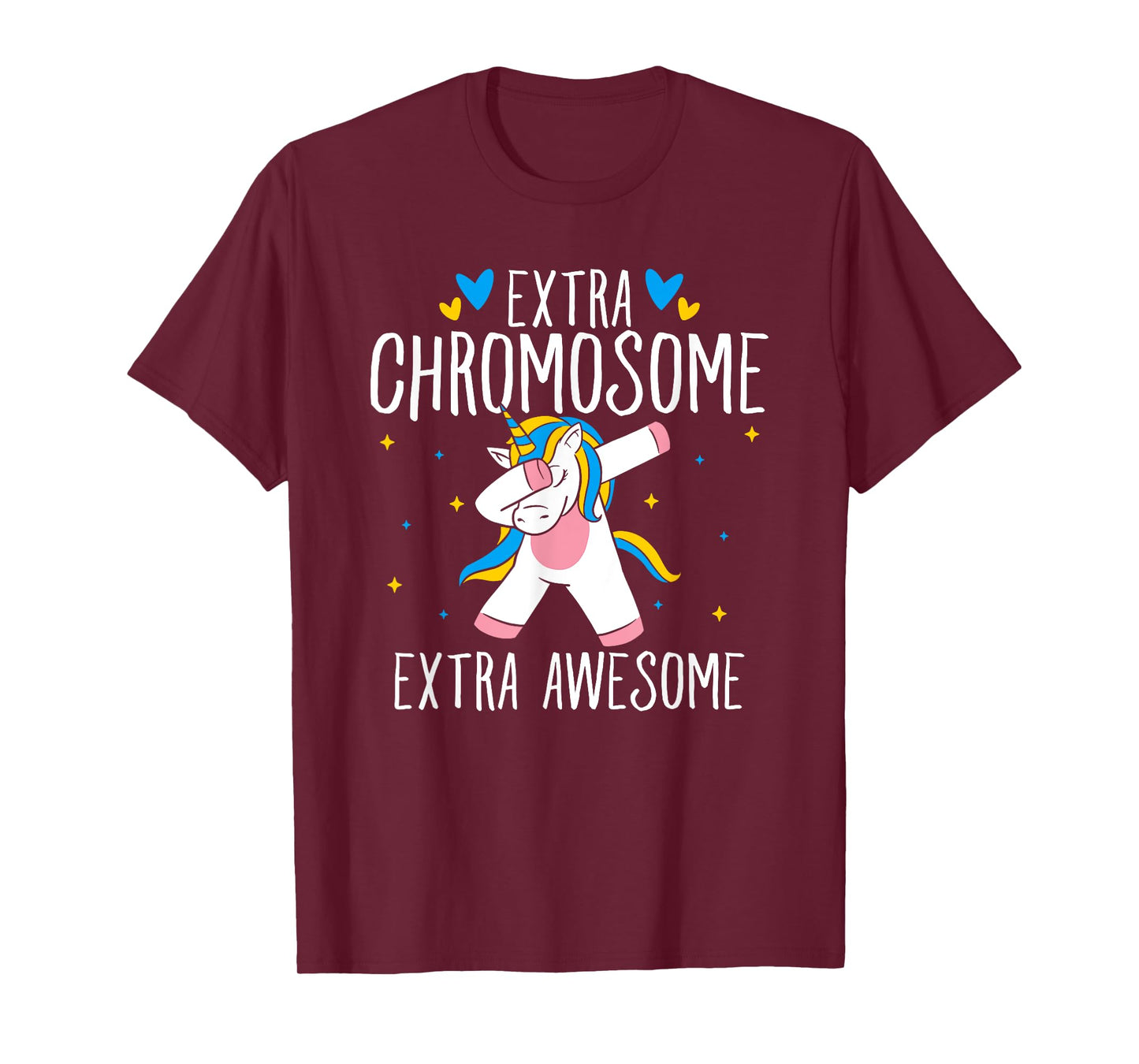 Extra Chromosome Extra Awesome Unicorn Down Syndrome T-Shirt