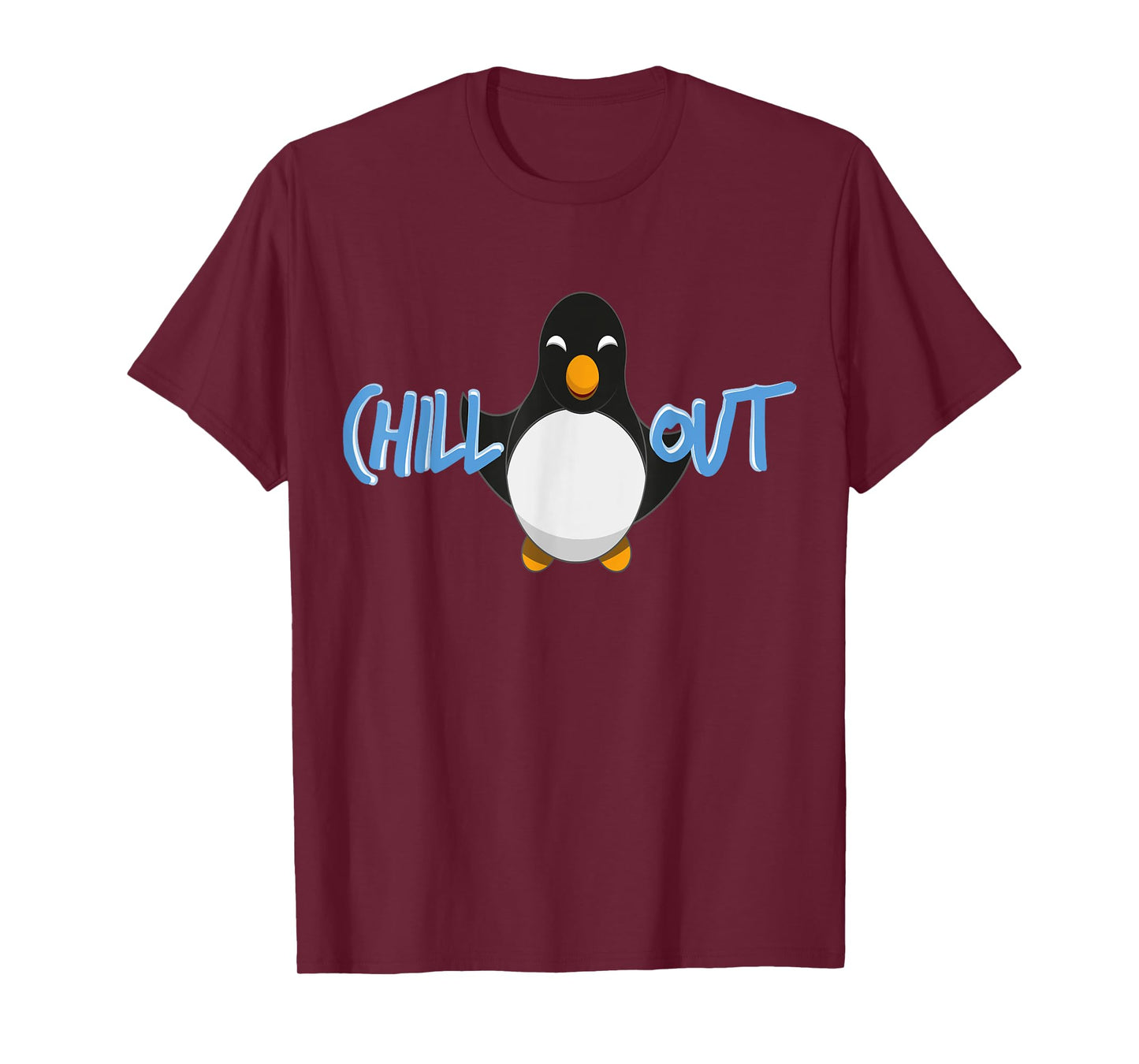 Chill Out Penguin T-Shirt Tee Funny T-Shirt