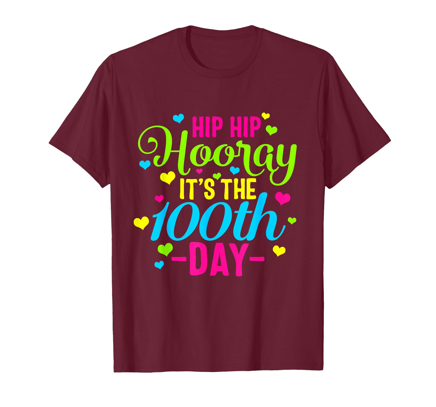 Hip Hooray It's 100th Day Of School Smarter Teacher Class Men Women Girls Kids T-Shirt