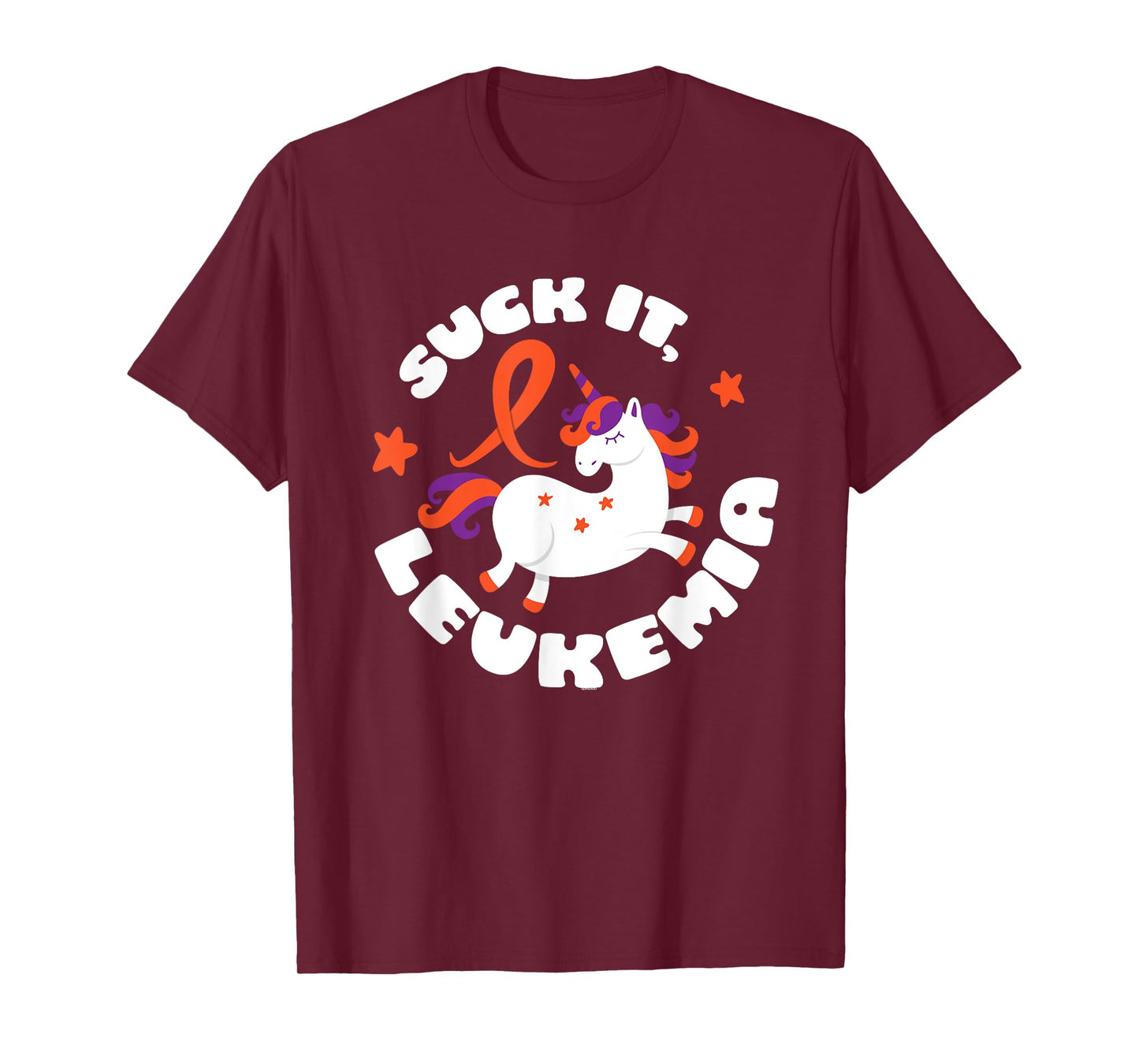 Unicorn Funny Suck It Leukemia Fighter Survivor Awareness T-Shirt