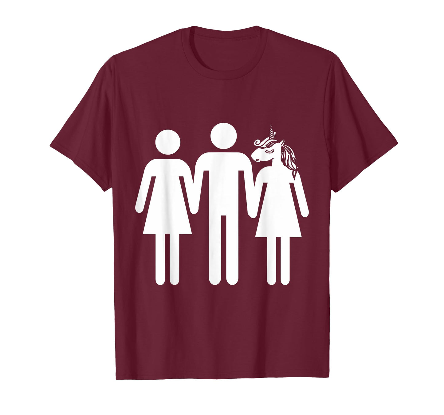 Unicorn Threesome Funny Shirt T-Shirt