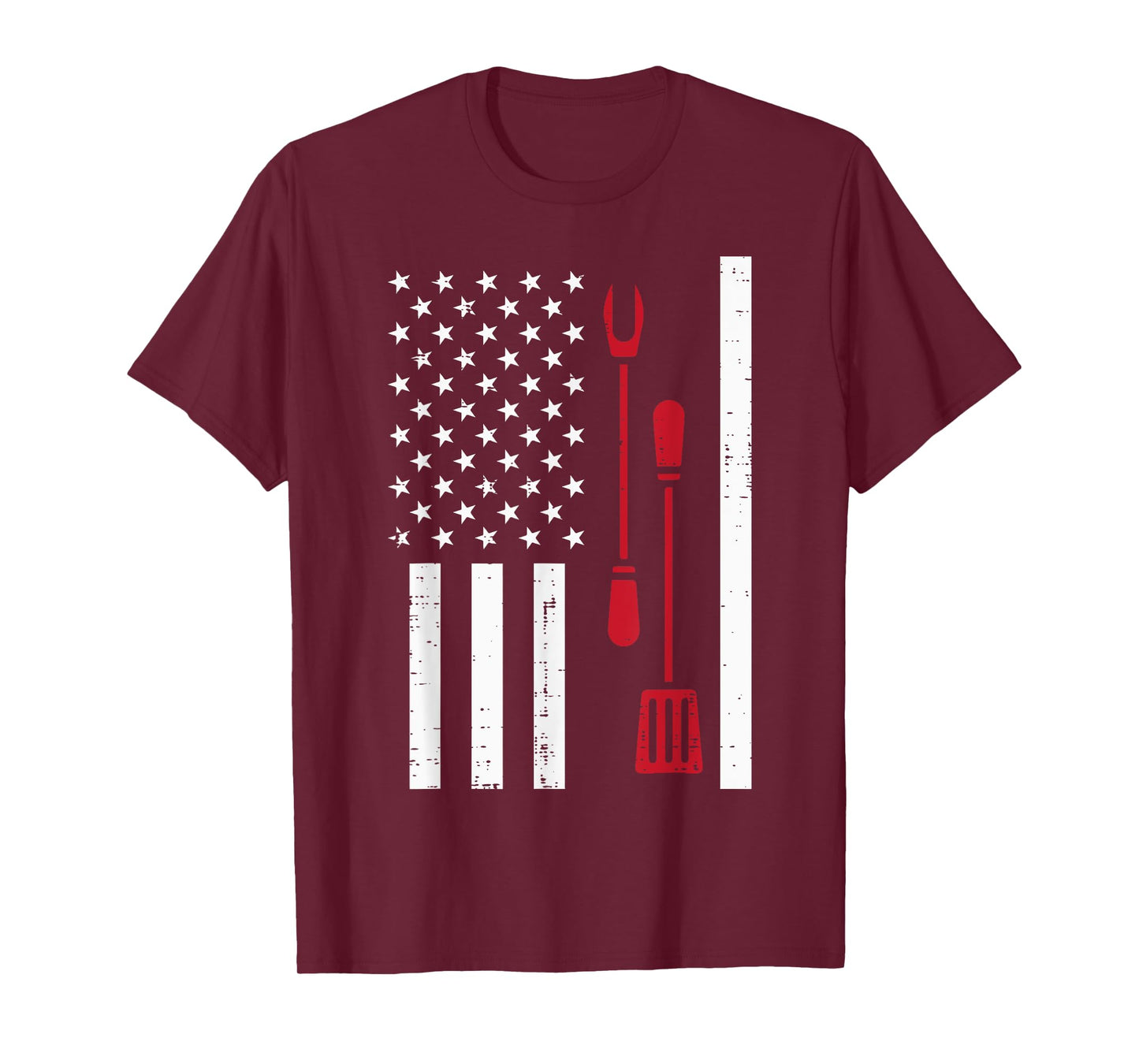 US Flag Bbq Grilling Tools Barbecue 4th July Women Men Kids T-Shirt