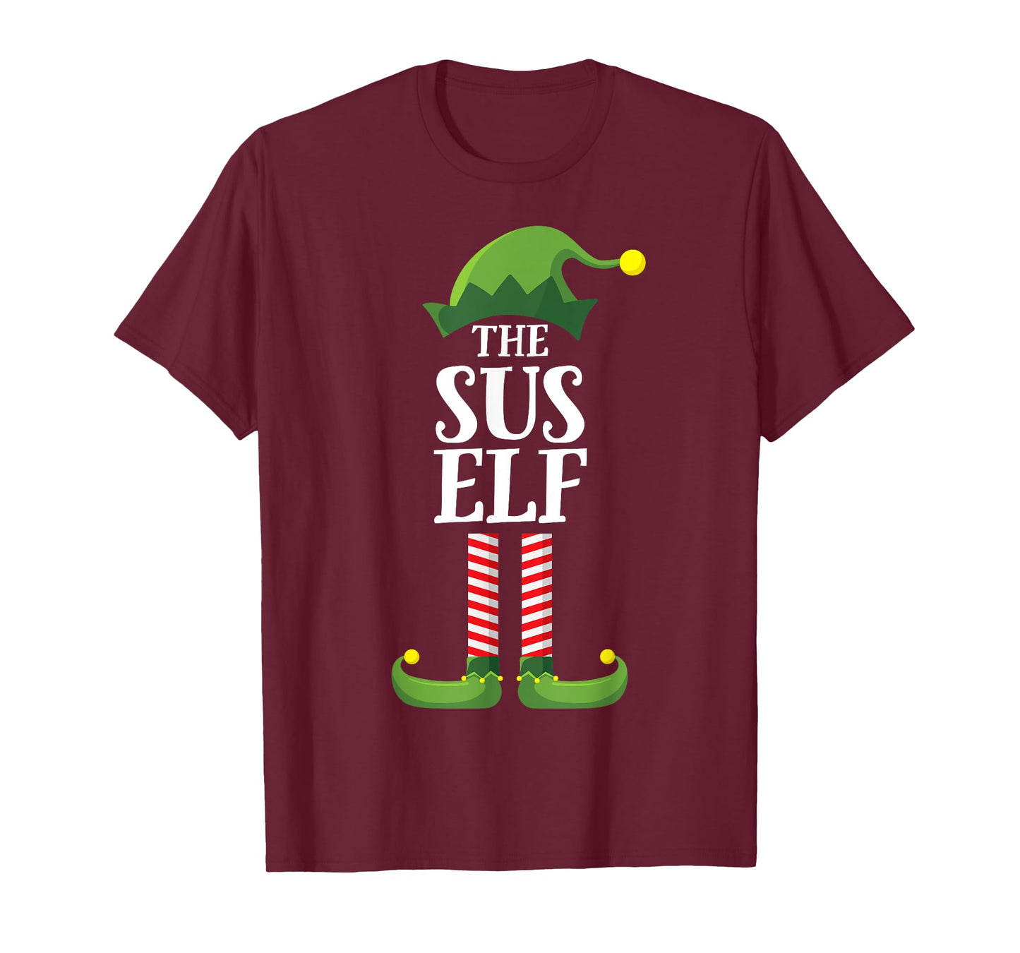 Sus Elf Matching Family Group Funny Christmas T-Shirt