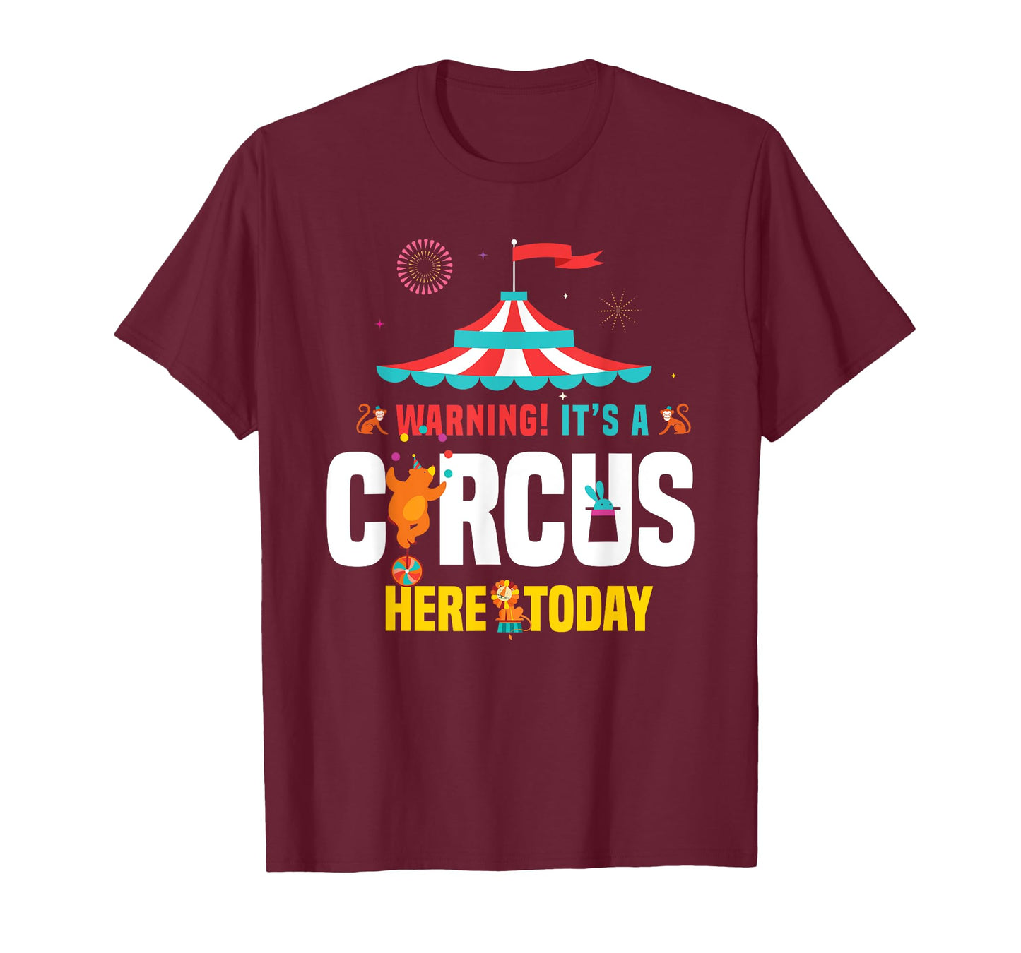Zirkus Karnevals Geschenk Women's Circus Carnival Birthday Party T-Shirt - Black, Small, Short Sleeve, Classic Fit, Cotton, Polyester