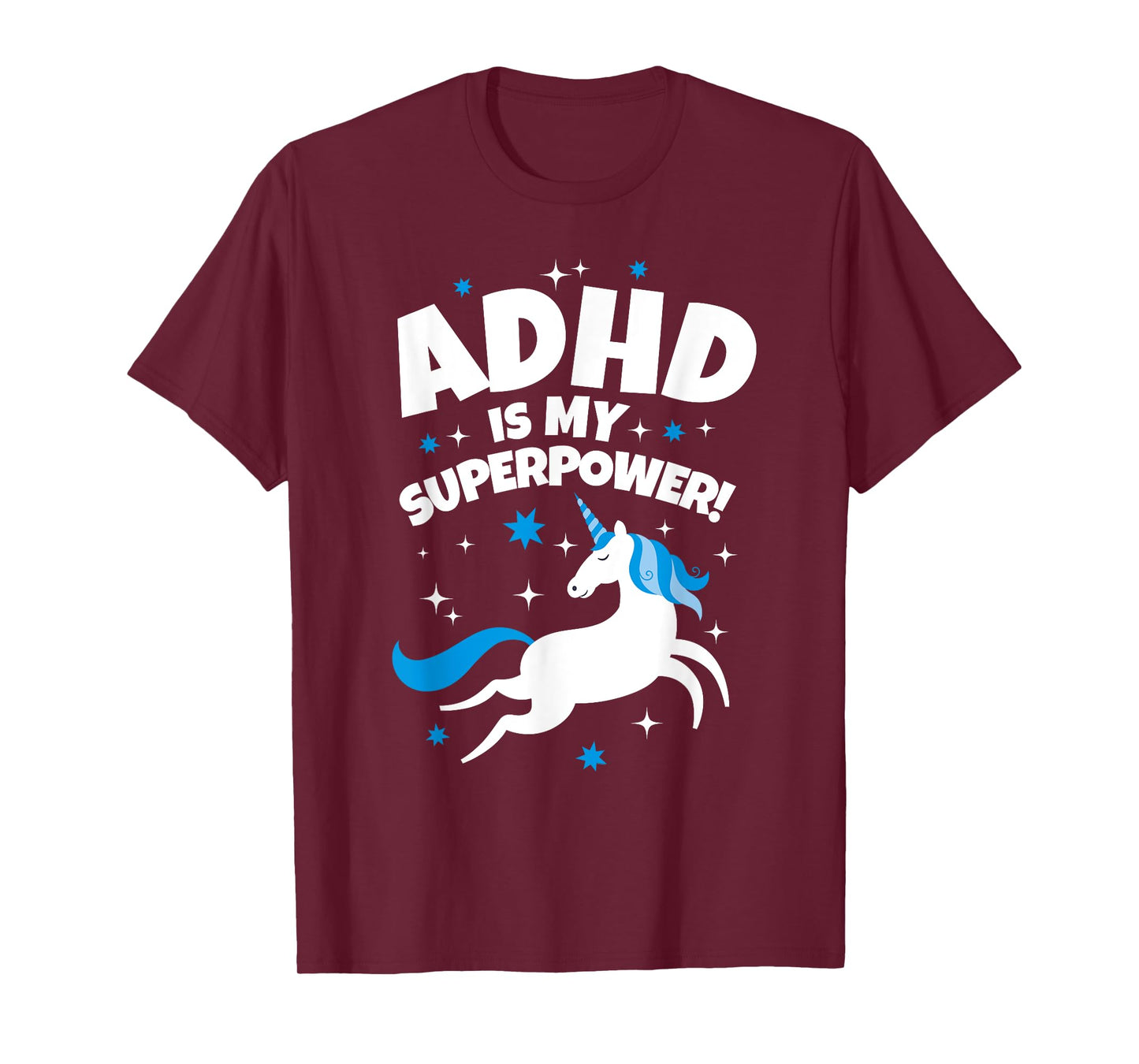 ADHD is My Superpower Funny Unicorn T-Shirt
