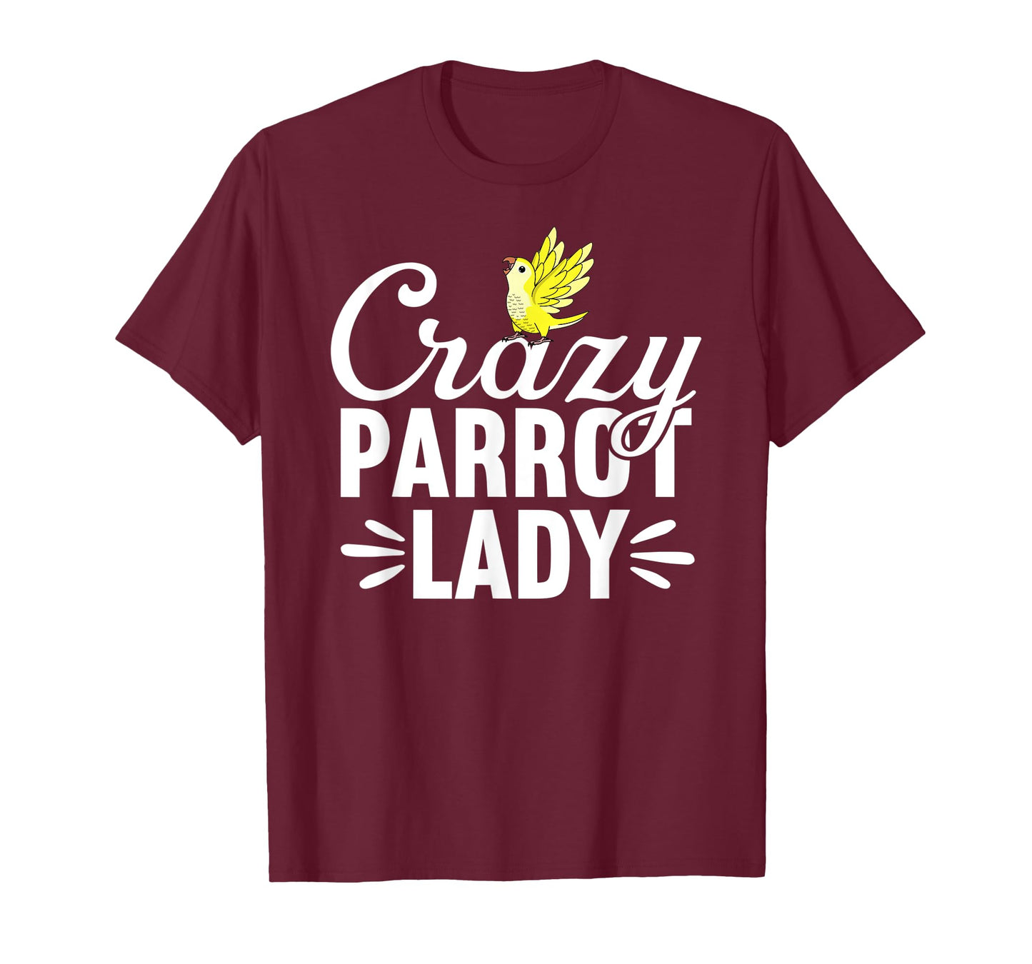 Crazy Parrot Lady | Yellow Lutino Monk Parakeet Quaker T-Shirt