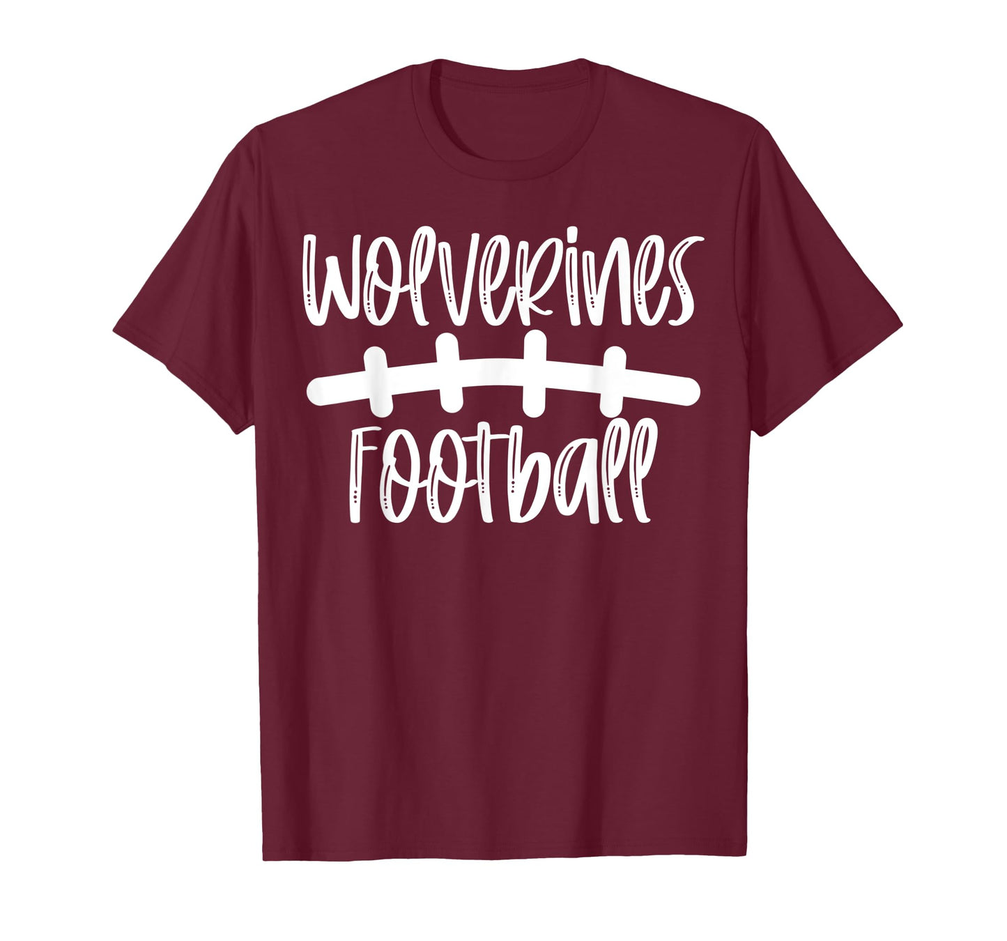 Wolverines Football School Spirit Team Mascot Game Night T-Shirt