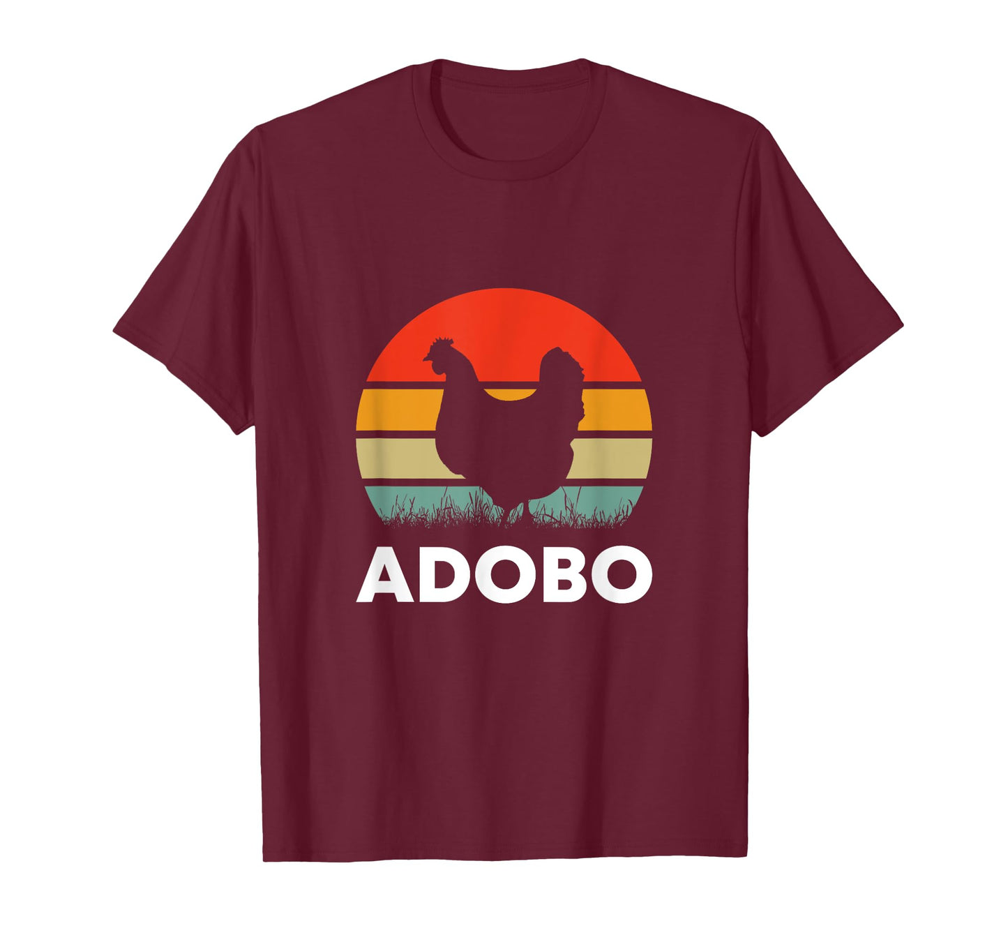 Retro Chicken Adobo Funny Filipino Filipina Philippines Food T-Shirt