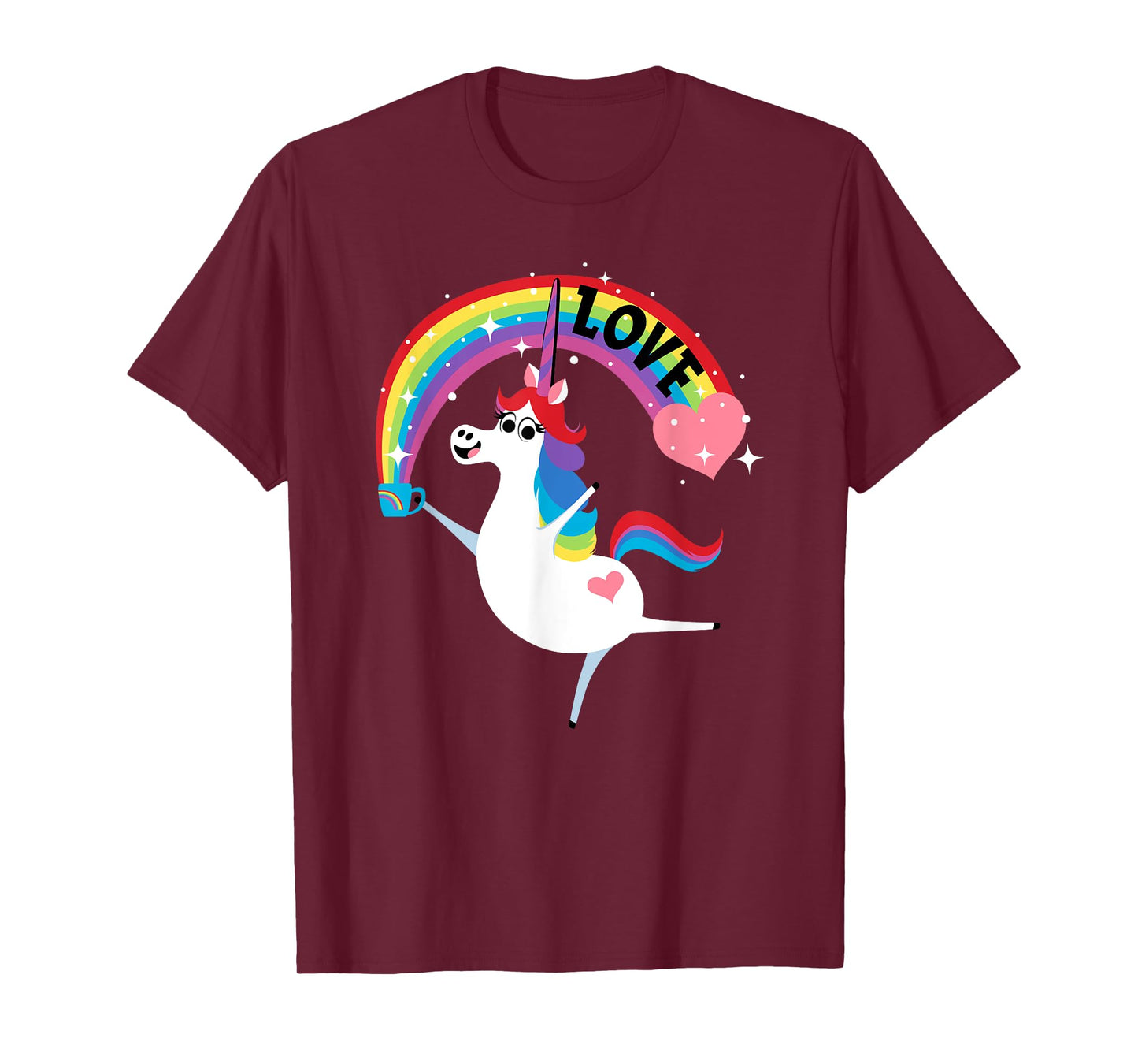 Disney and Pixar’s Inside Out Rainbow Unicorn Love T-Shirt
