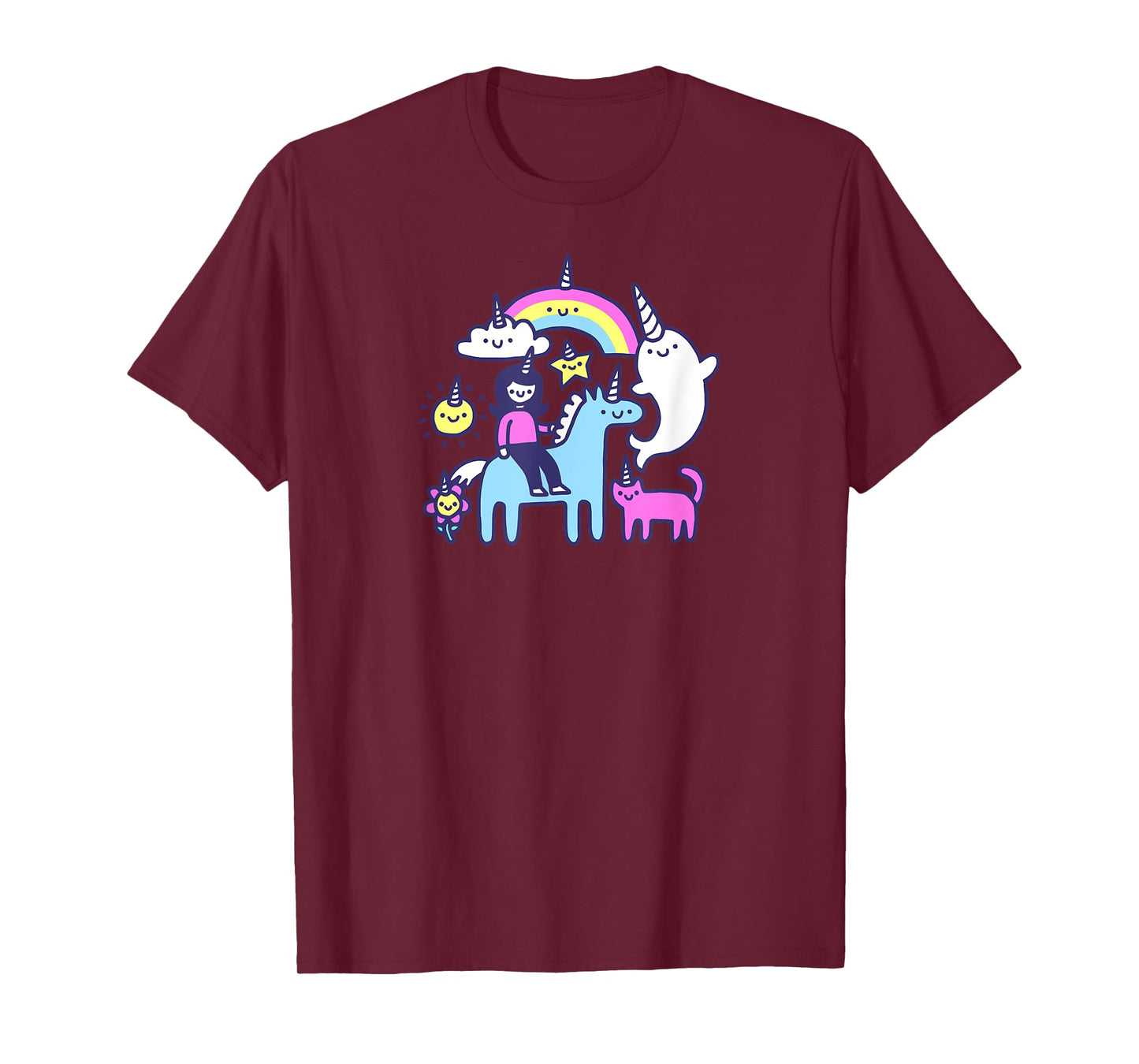Threadless Obinsun Unicorns Everywhere Graphic T-Shirt