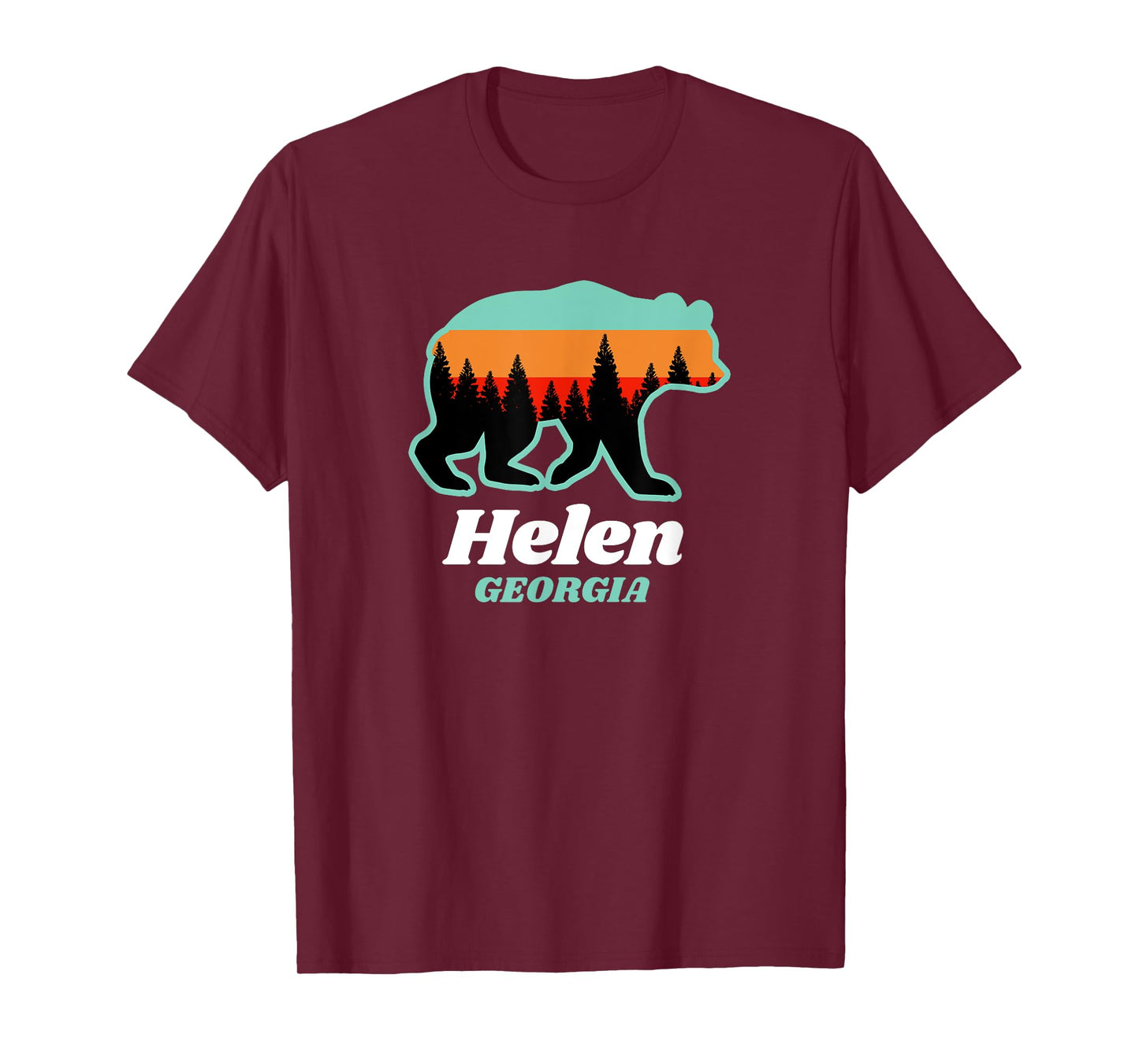 Helen Georgia Bear Mountains Summer T-Shirt for Men Women Kids
