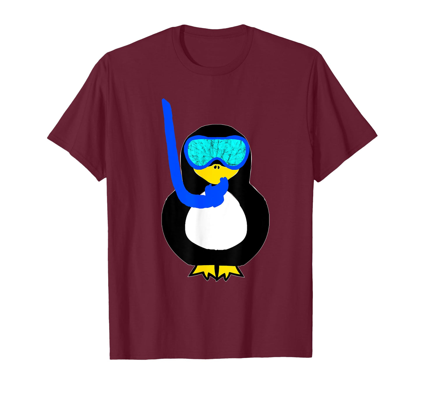 Snorkel Penguin Snorkeling Water Bird Scuba Diver Diving T-Shirt