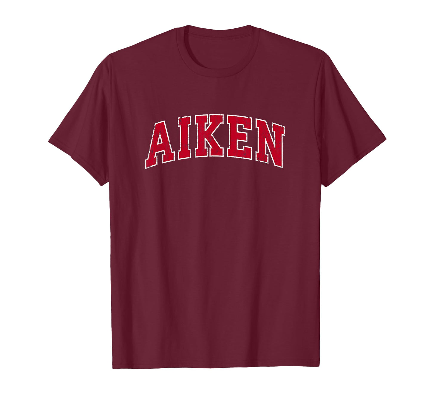 Aiken South Carolina SC Vintage Sports Design Red Design T-Shirt