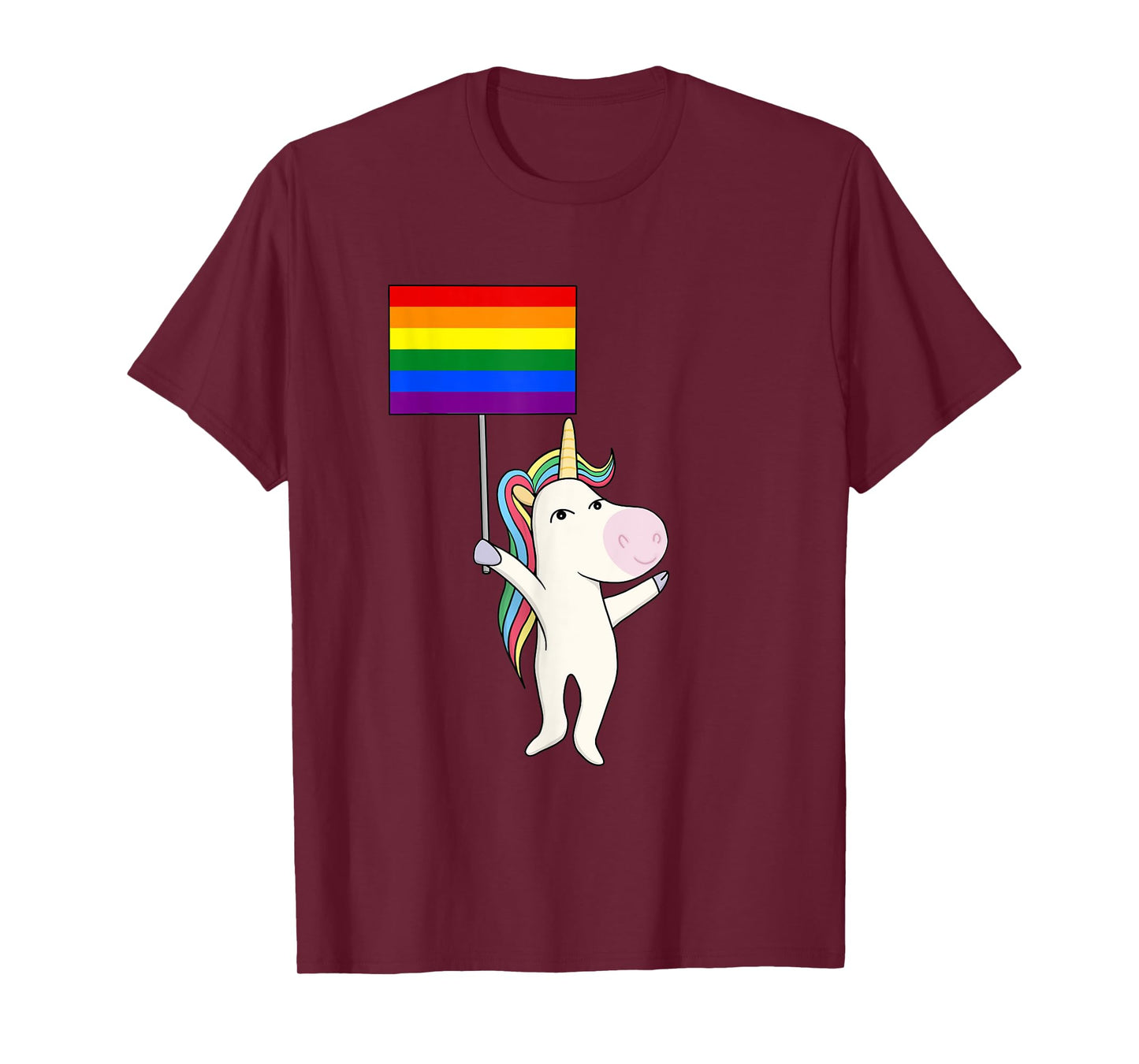 Gay Unicorn LGBT Flag Pride Lesbian Trans Transgender Queer T-Shirt