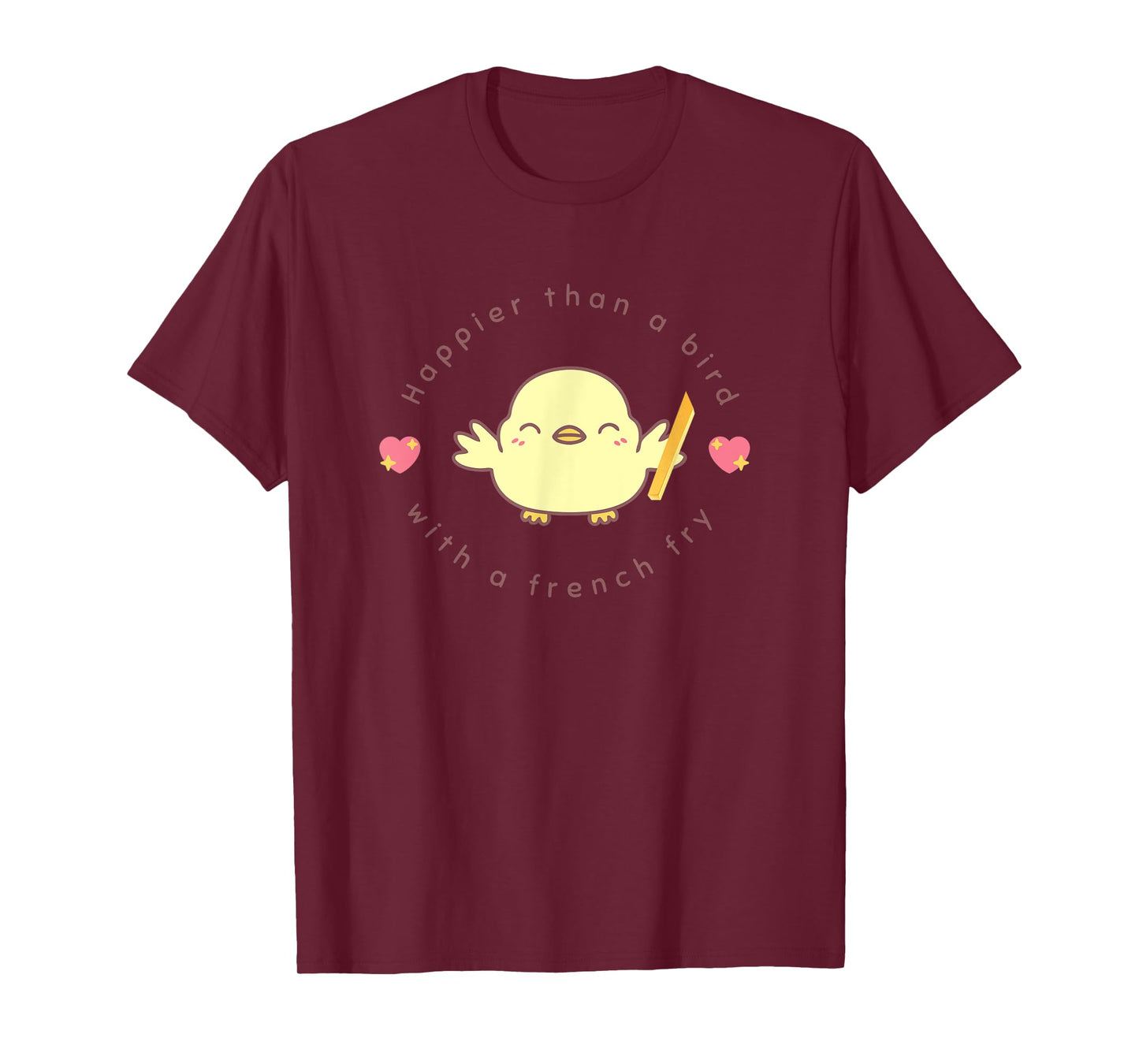 Baby bird happier than a bird with a French fry T-Shirt