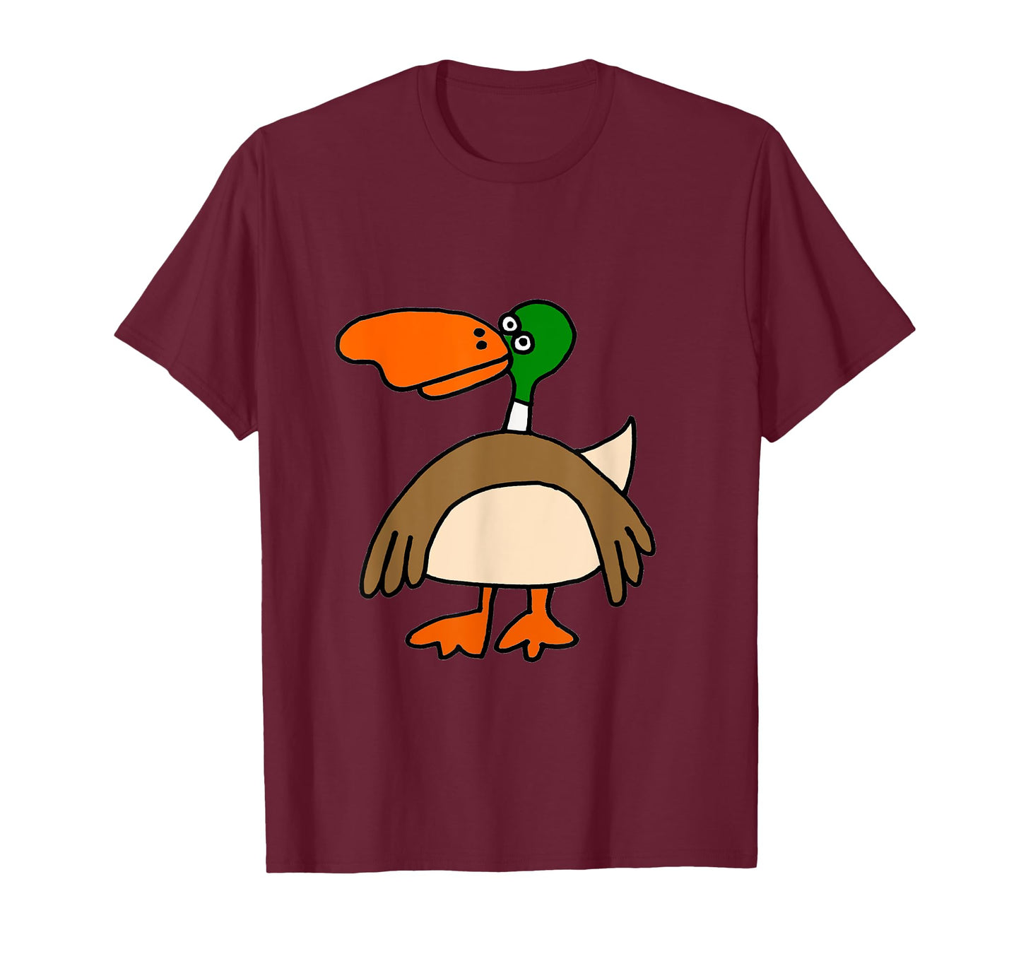 SmileteesBirds Funny Mallard Duck Cartoon T-shirt T-Shirt