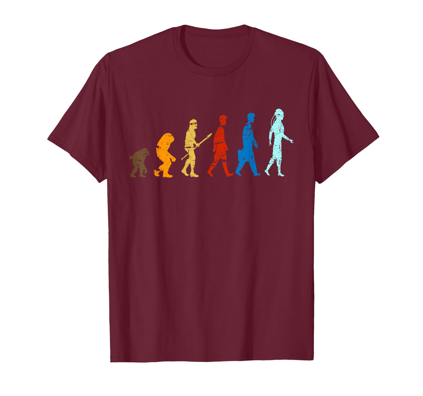 Funny Evolution Human From Ape to Robot A.I T-Shirt