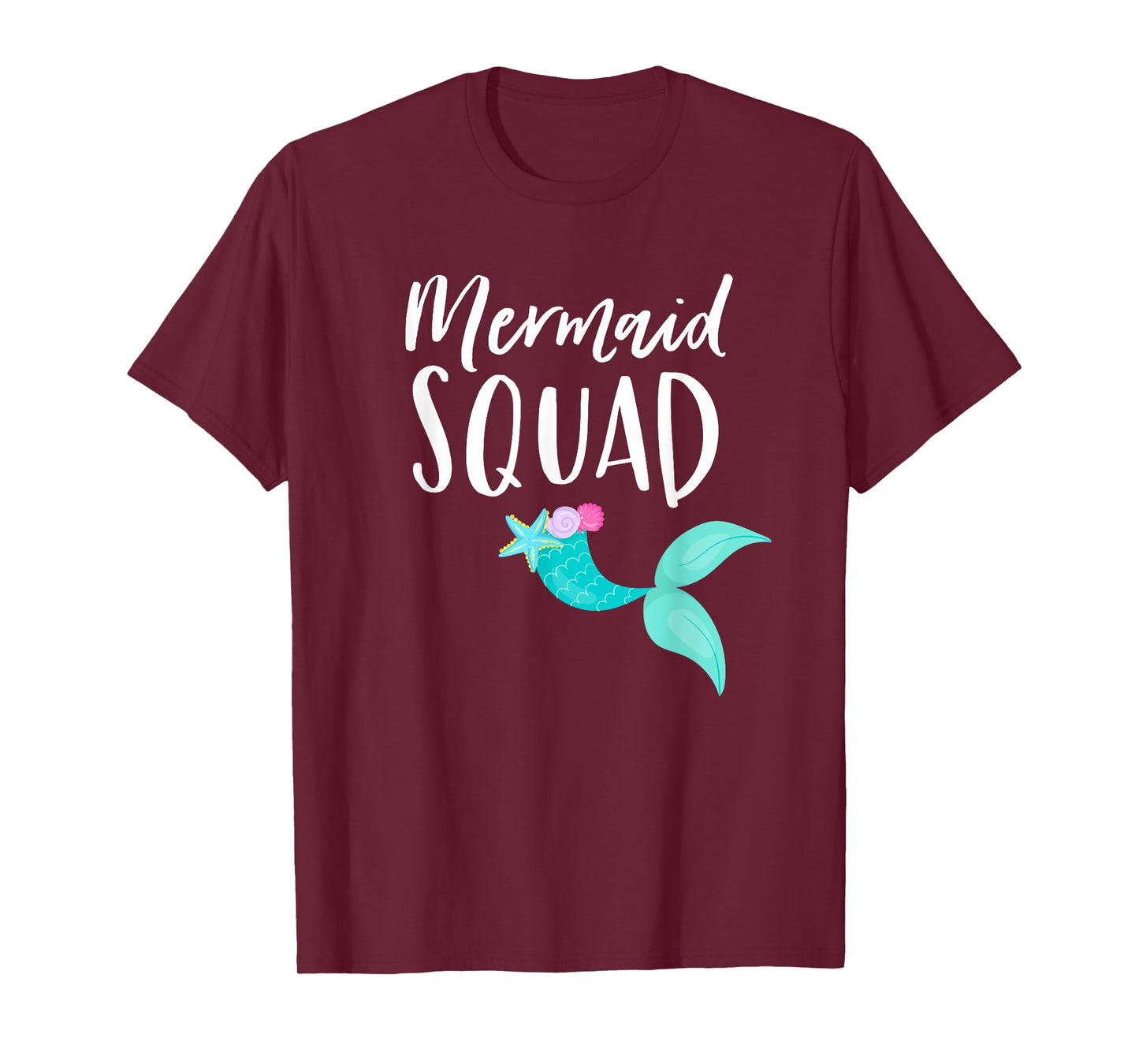Mermaid Squad Birthday Squad for Party Mom Mama Girl T-Shirt