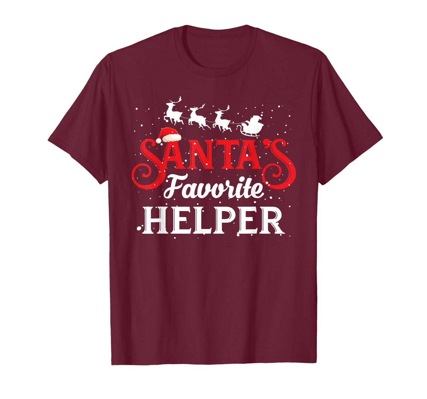 Santa's Favorite Helper Christmas Party T-Shirt