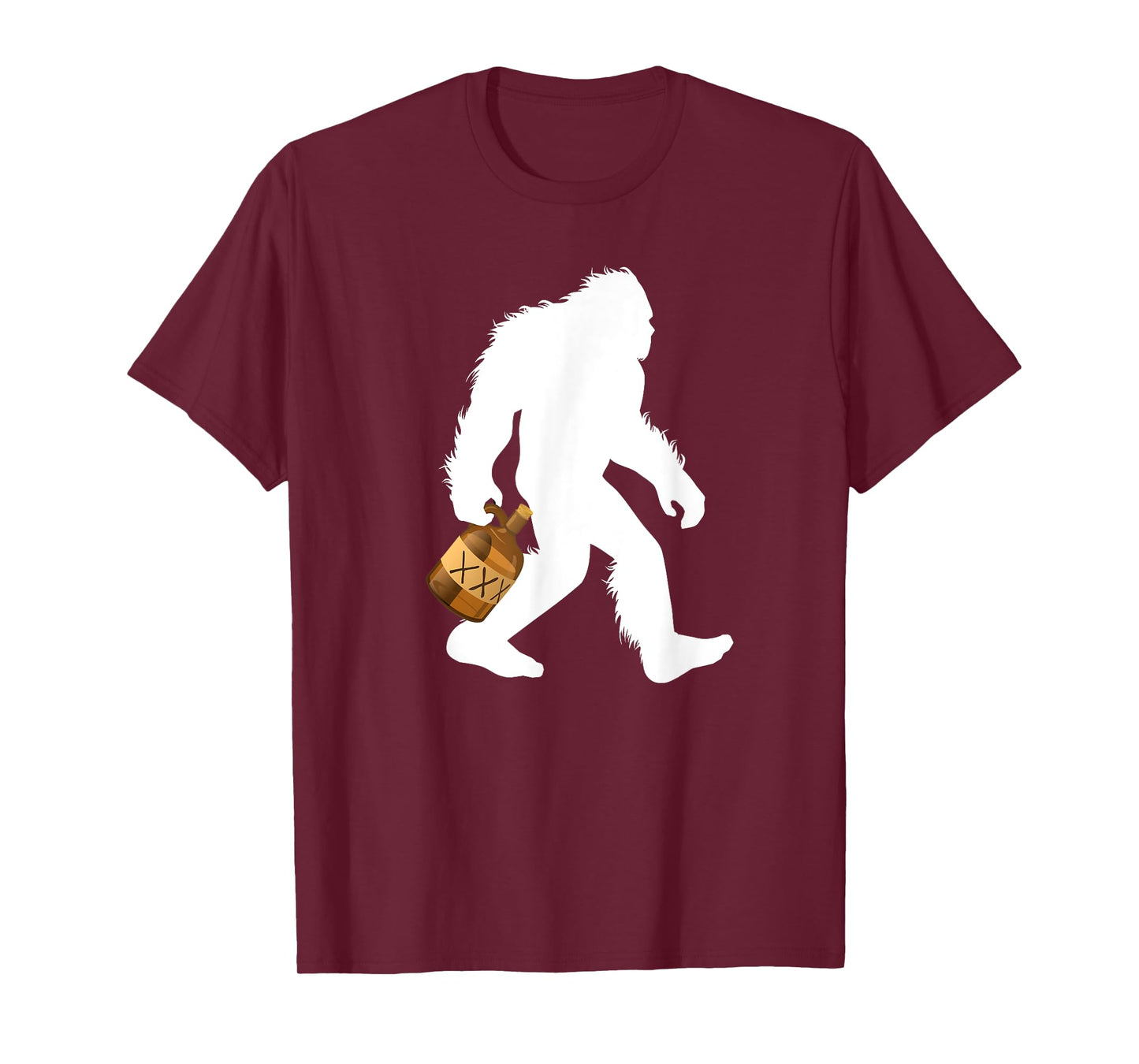 Bigfoot With Moonshine Jug Drinking Sasquatch Moonshiner T-Shirt
