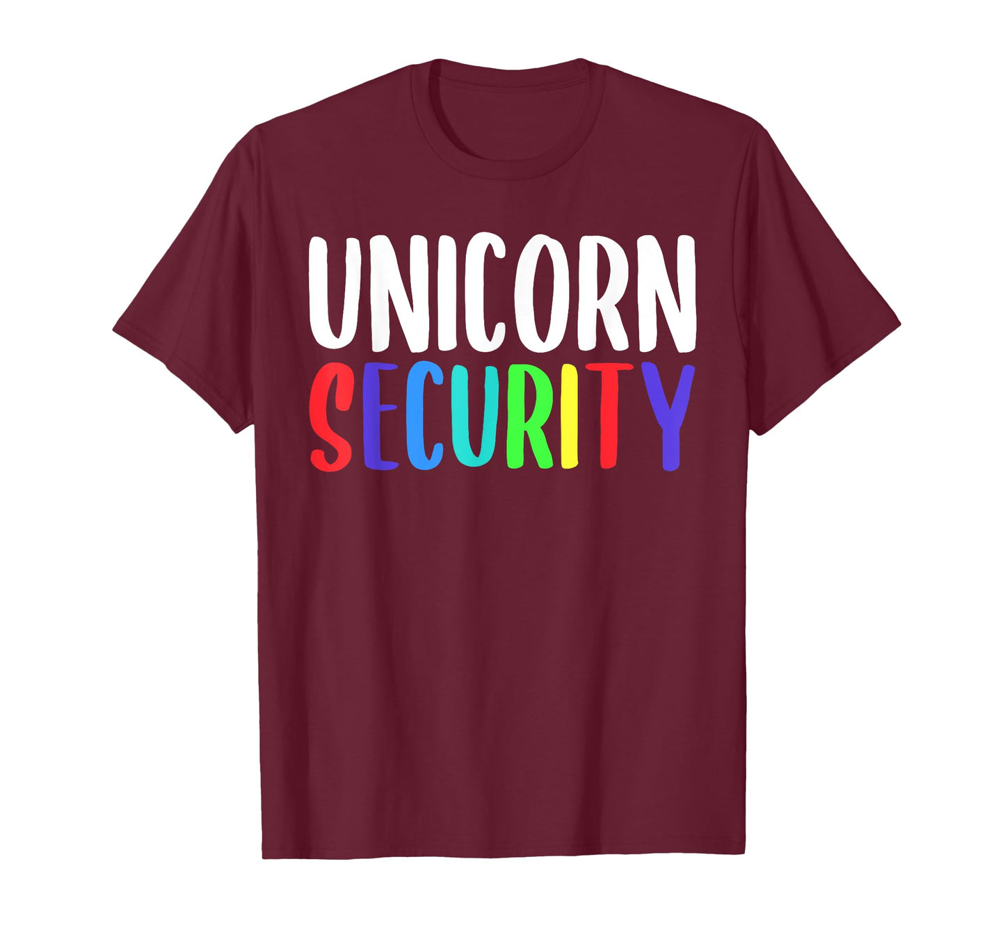 Unicorn Security Rainbow Halloween Costume T-Shirt