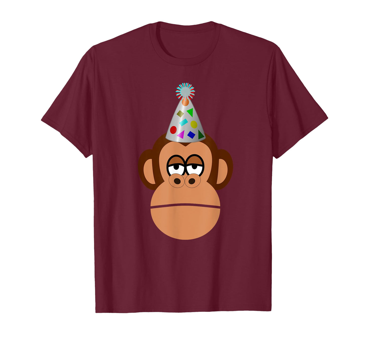Birthday monkey in party hat t-shirt T-Shirt