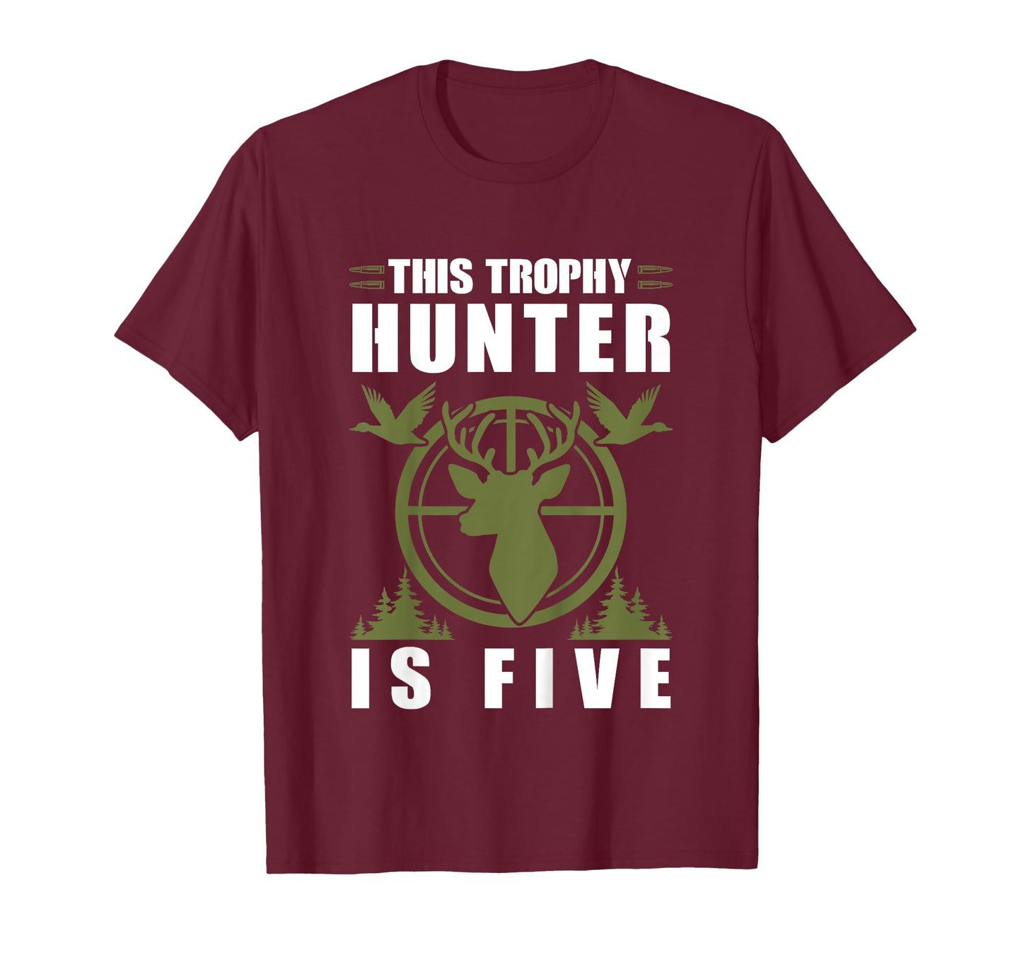 Trophy Hunter Is 5 Years Old Birthday 5th Birthday Squad Kid T-Shirt
