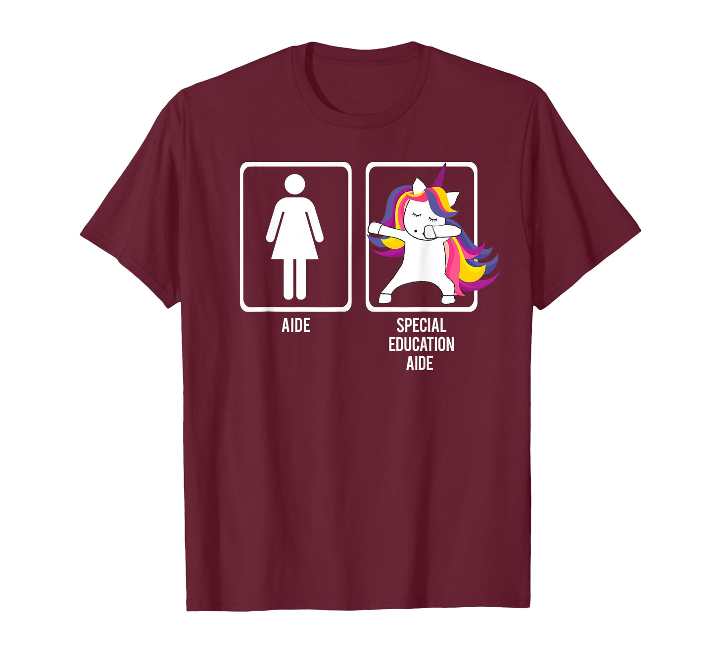 DABBING UNICORN SPECIAL EDUCATION AIDE TShirt Thank you Gift T-Shirt