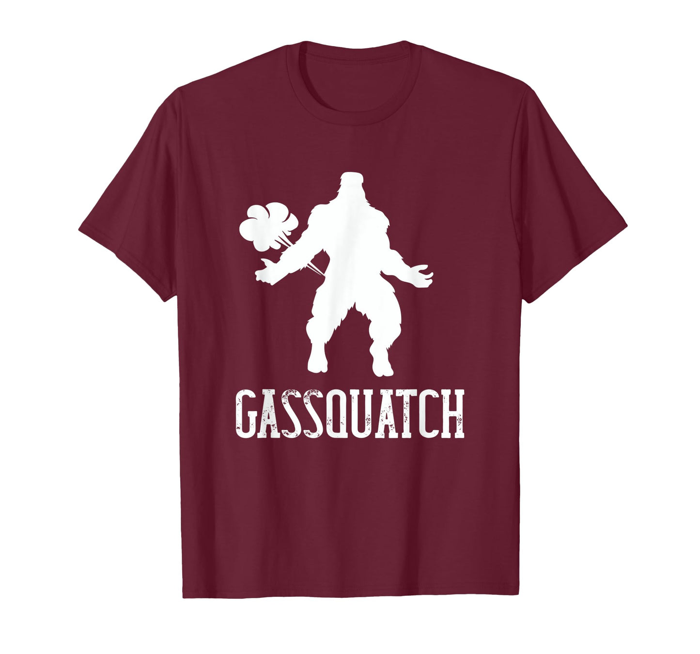 Gassquatch Bigfoot Farting Sasquatch Fart Funny Dad Joke T-Shirt