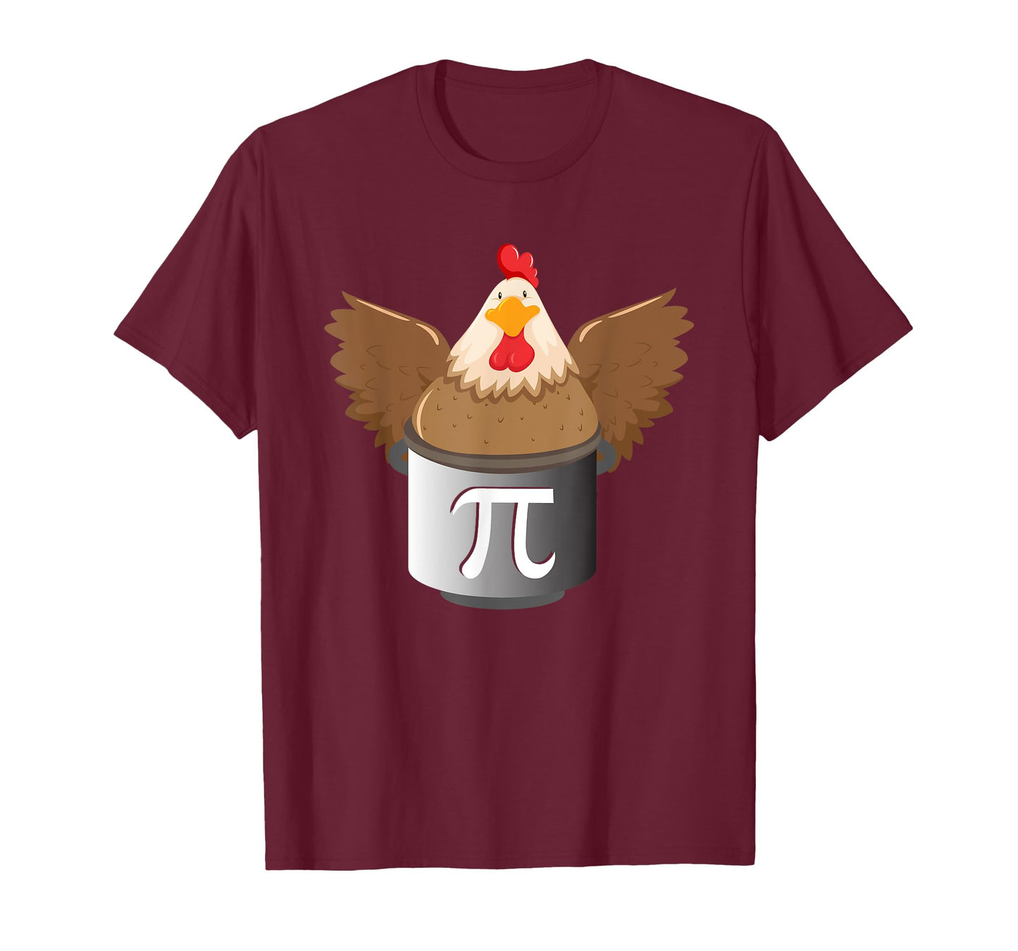 Chicken Pot Pi - Funny Pi Math Lover Math Teacher Math Geek T-Shirt