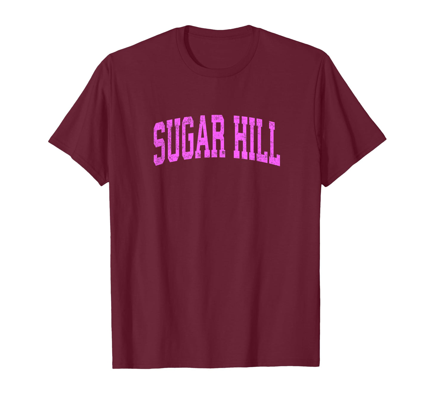 Sugar Hill Georgia GA Vintage Athletic Sports Pink Design T-Shirt
