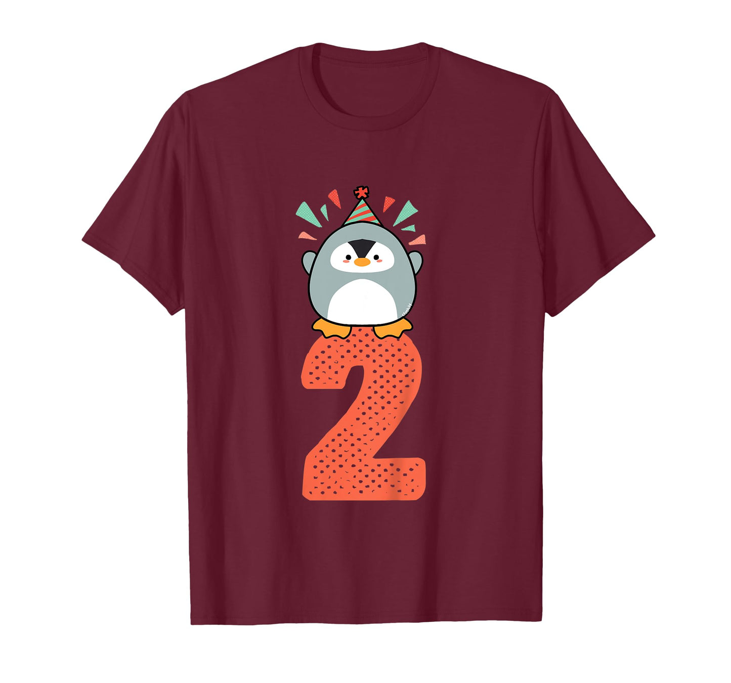 Kids 2nd Birthday Gift Idea Toddler Penguin 2 Years T-Shirt