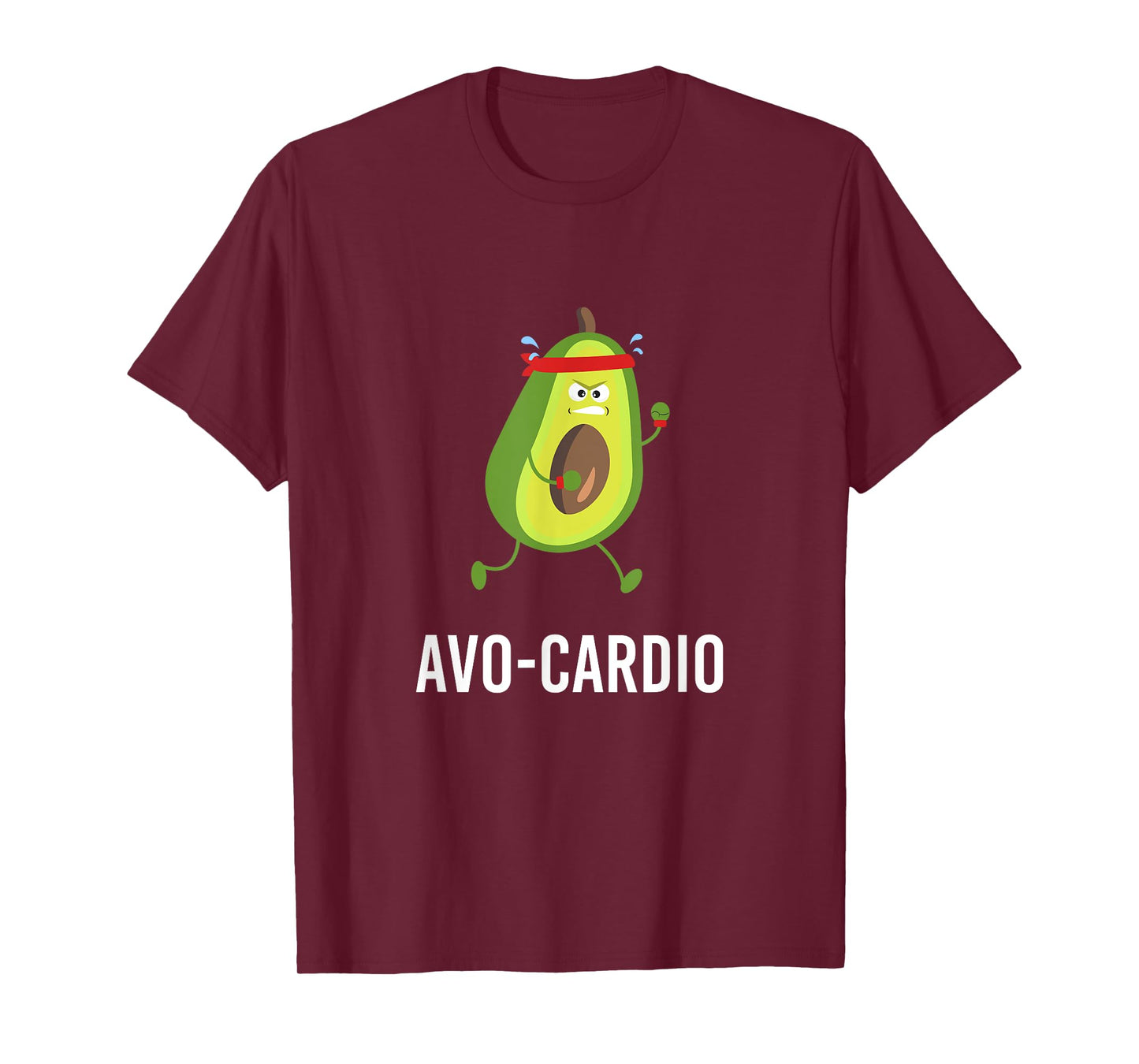 Avo-Cardio Funny Pun Workout Running Avocado T-Shirt T-Shirt