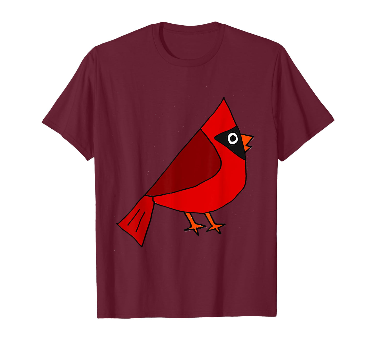 SmileteesBirds Cool Cardinal Red Bird Art T-shirt T-Shirt