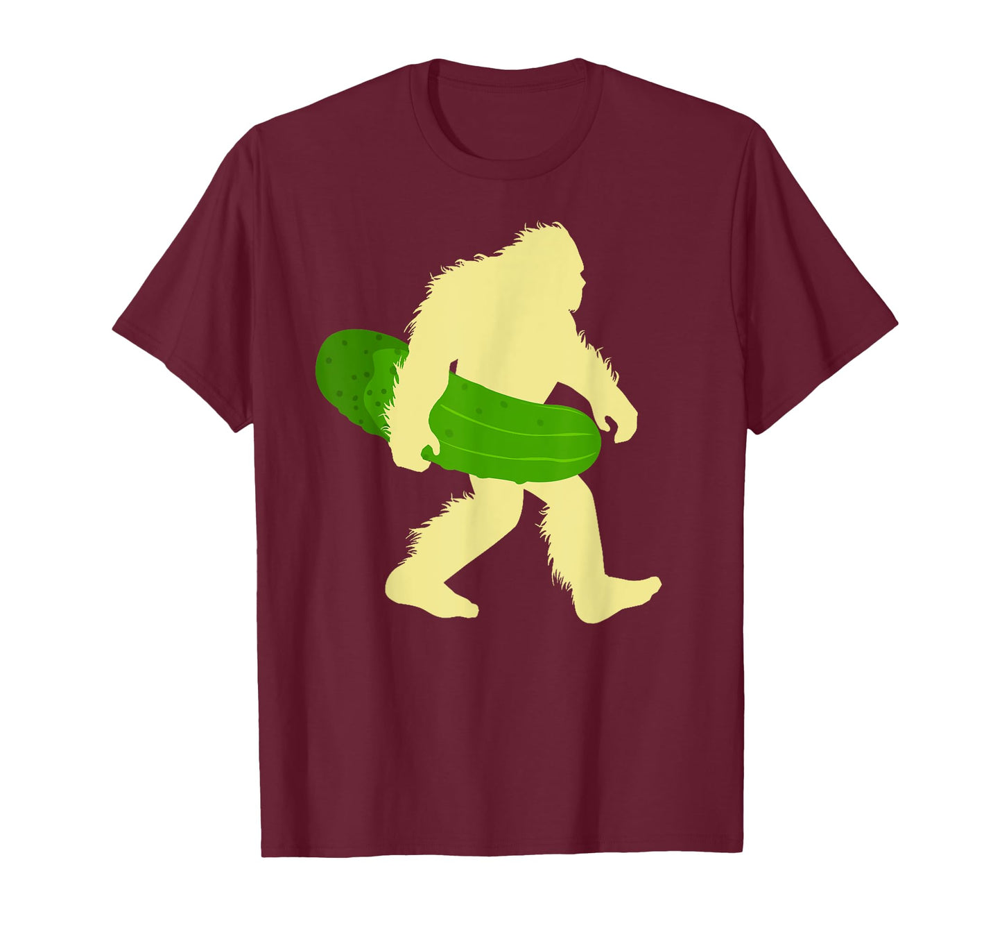 Funny Cucumber Loves Pickle Bigfoot Sasquatch Pickles Lover T-Shirt