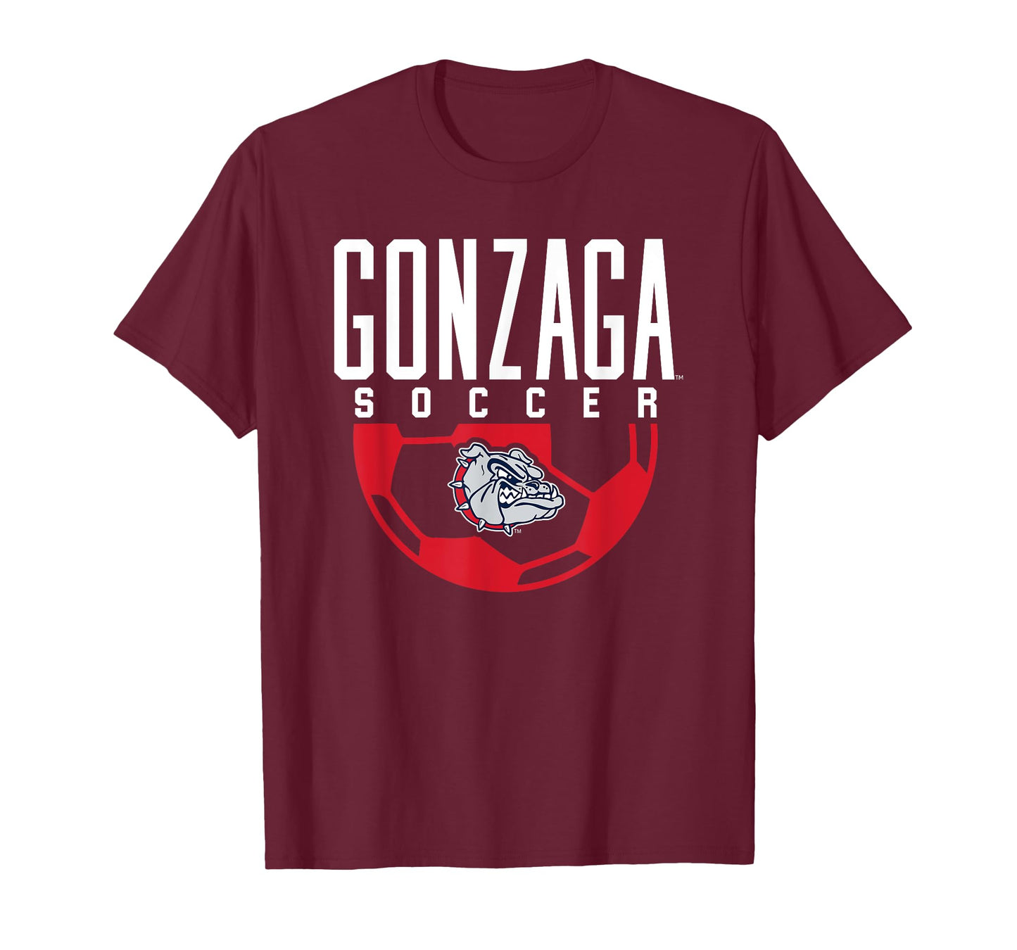 Gonzaga University Bulldogs Soccer Arch T-Shirt