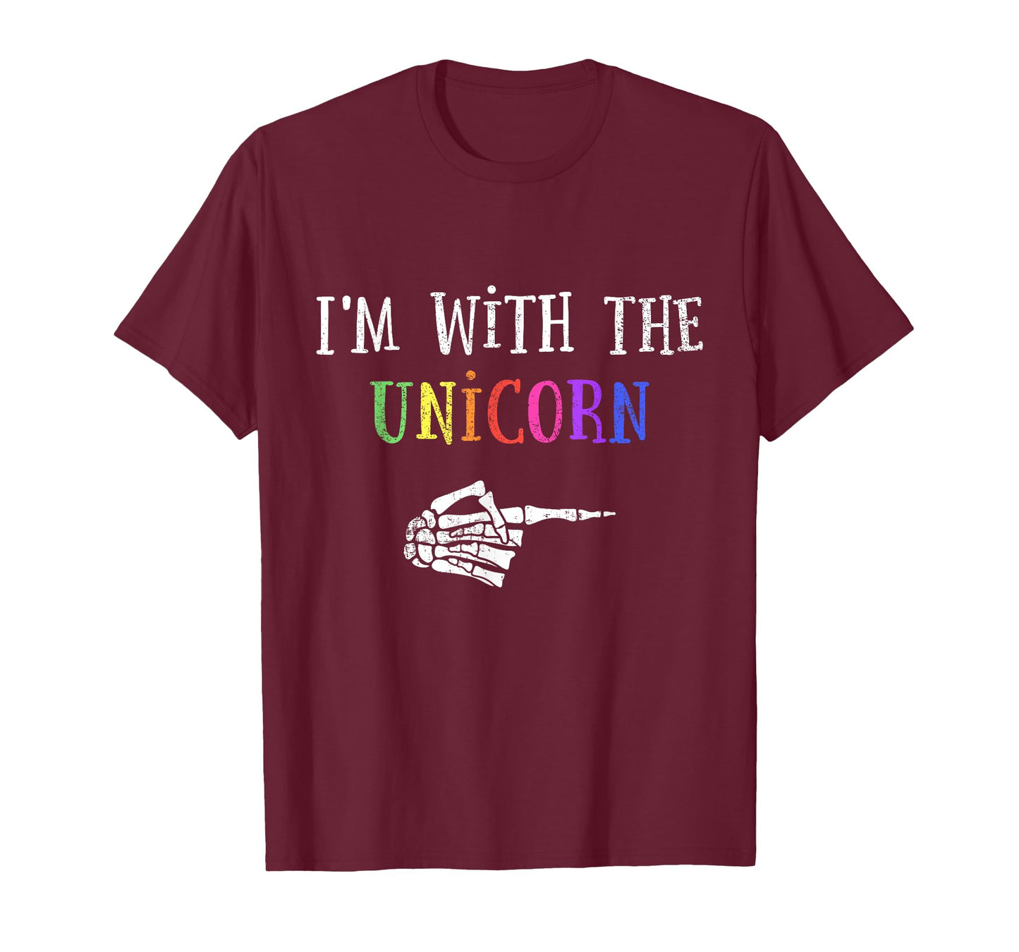 Im with unicorn matching partner couple costume halloween T-Shirt