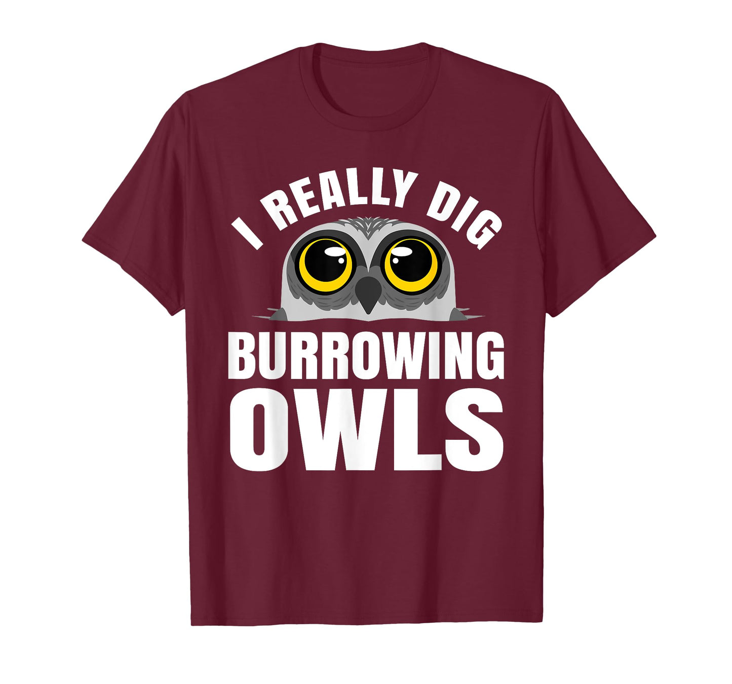 Burrowing Owl Lover Bird Watcher Ornithology Nocturnal Hoot T-Shirt